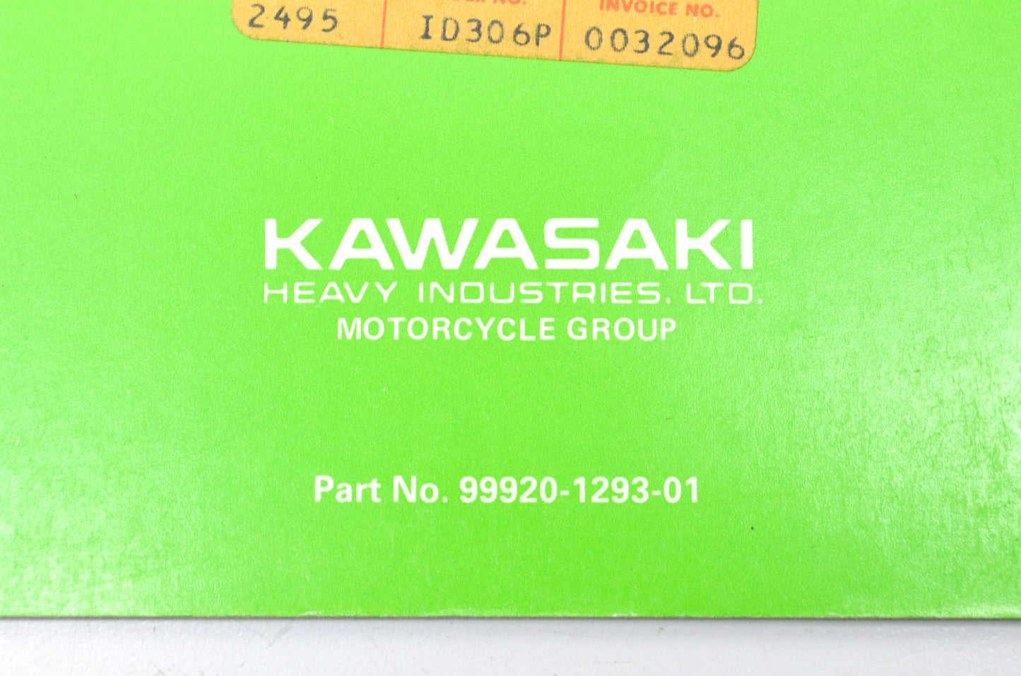 OEM Kawasaki 99920-1293-01 Owner's & Service Manual KDX80C2