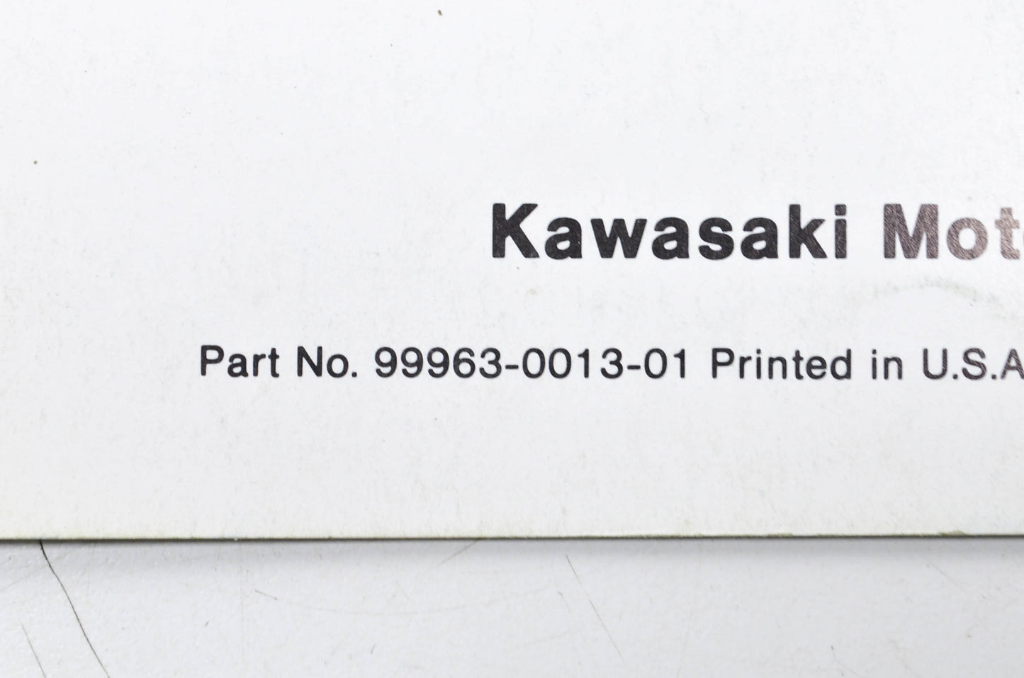 OEM Kawasaki 99963-0013-01 Service Manual Supplement KZ1000C2