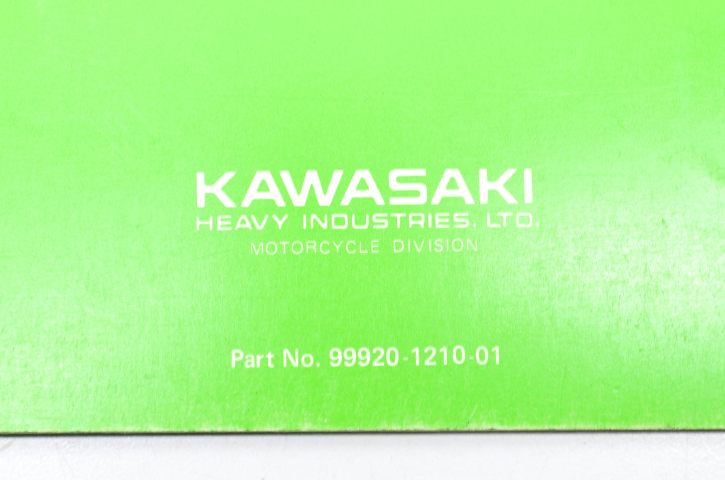 OEM Kawasaki 99920-1210-01 Owner's & Service Manual KX500A1