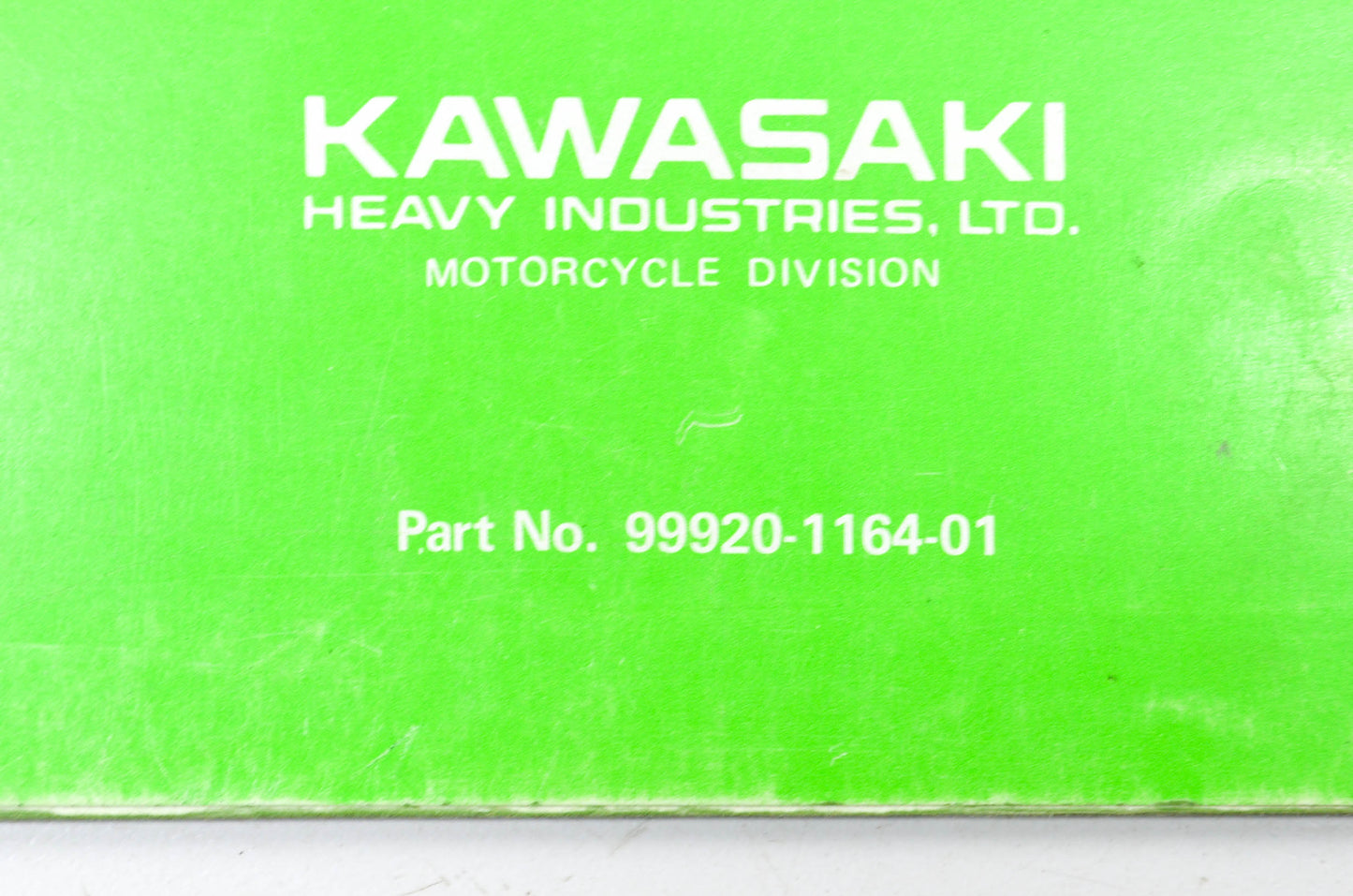 OEM Kawasaki 99920-1164-01 Owner's & Service Manual KX125B1