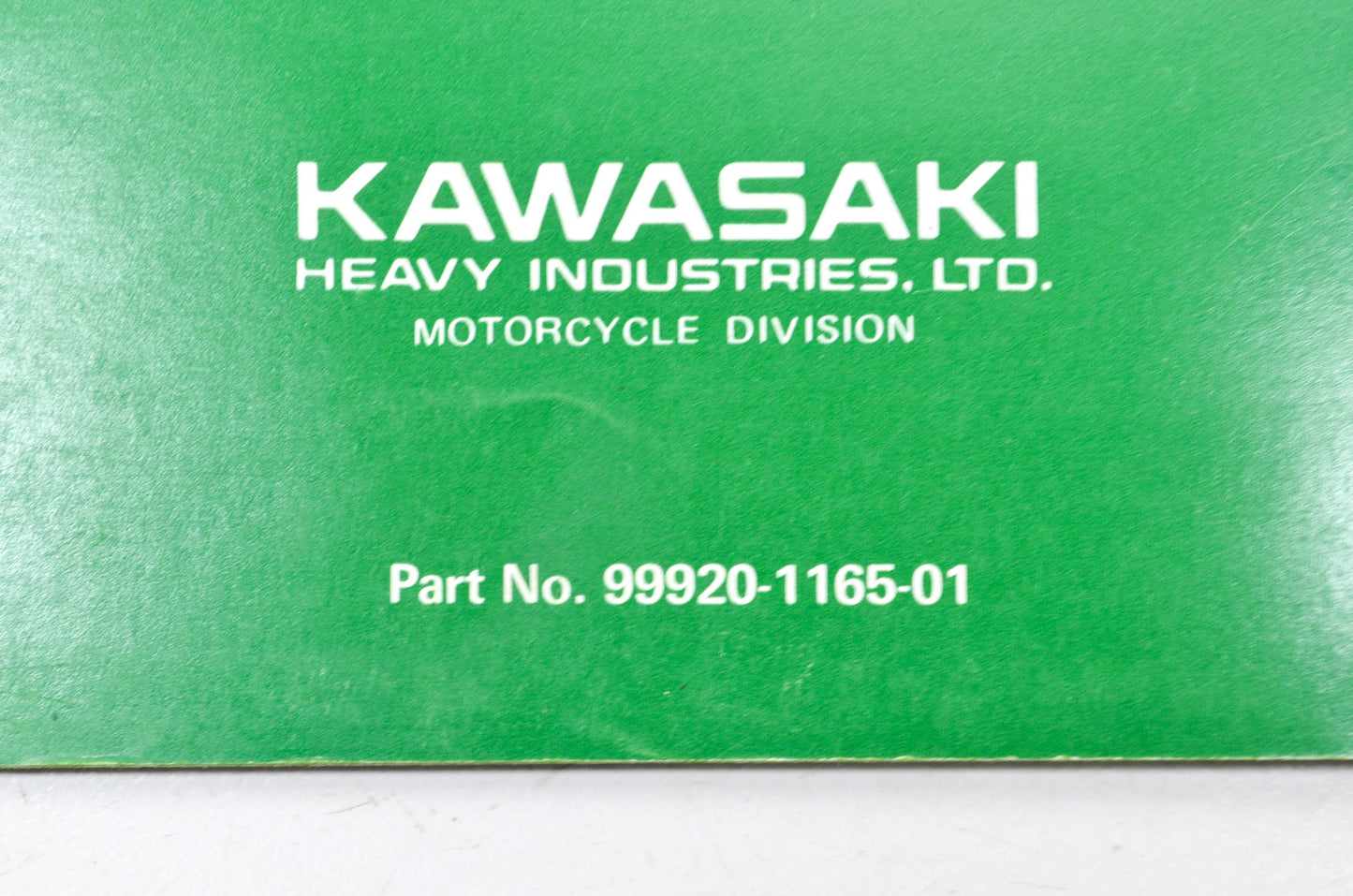 OEM Kawasaki 99920-1165-01 Owner's & Service Manual KDX250B2