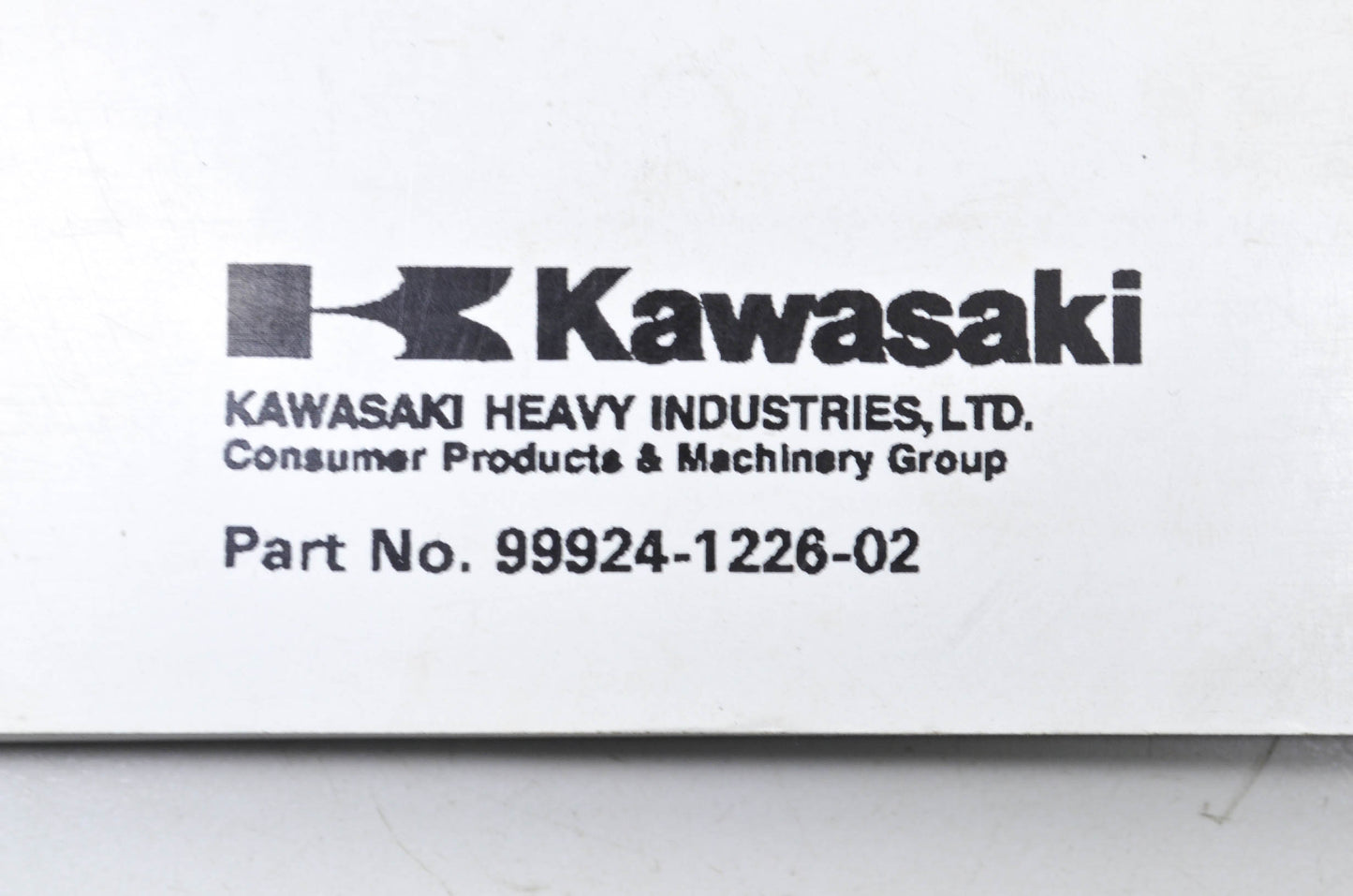 OEM Kawasaki 99924-1226-02 Service Manual ZX600G