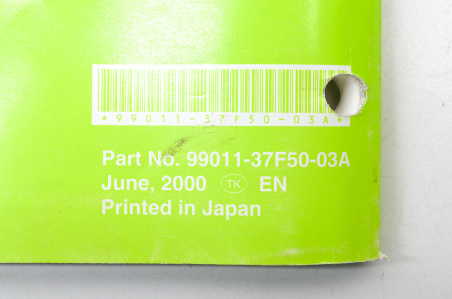 OEM Suzuki 99011-37F50-03A Owner's & Service Manual RM250K1 20