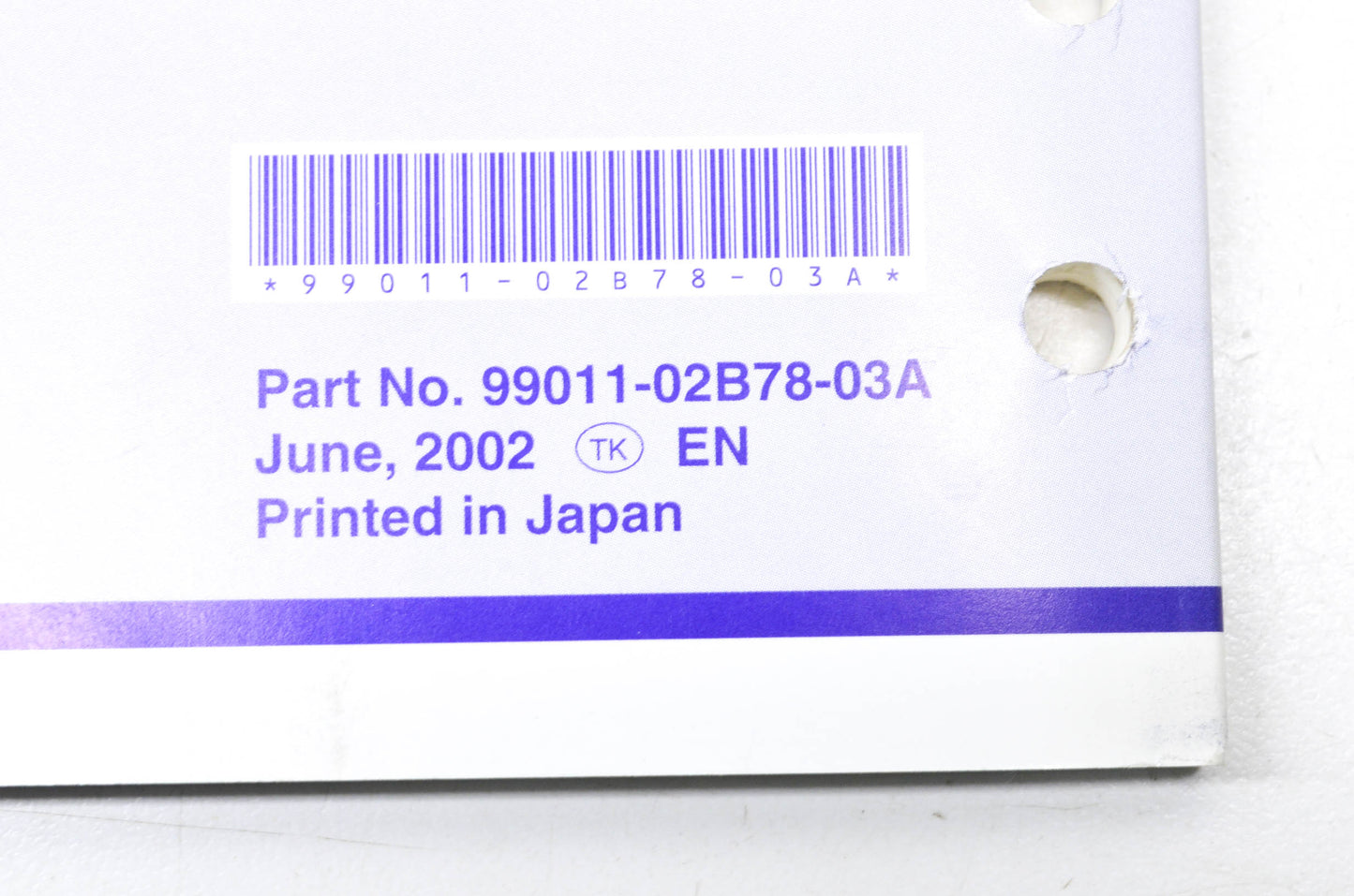OEM Suzuki 99011-02B78-03A Owner's & Service Manual RM85/LK3 2
