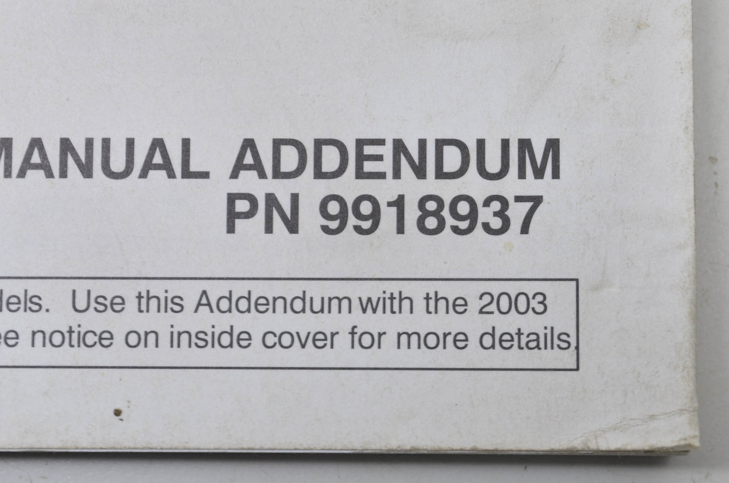 2004 400/500/600/700 Service Manual Addendum