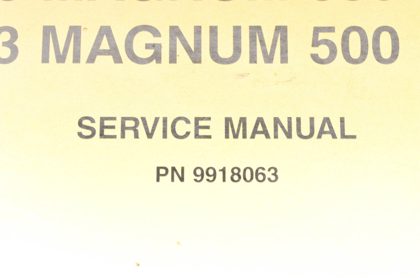 OEM Polaris 9918063 Service Manual 03 Magnum 330/500
