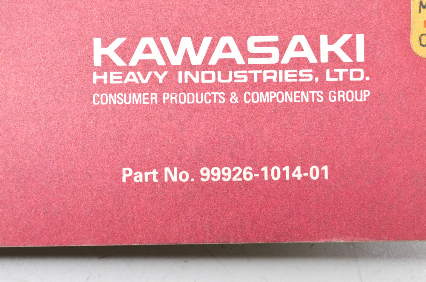 OEM Kawasaki 99926-1014-01 Service Hand Book 88-89