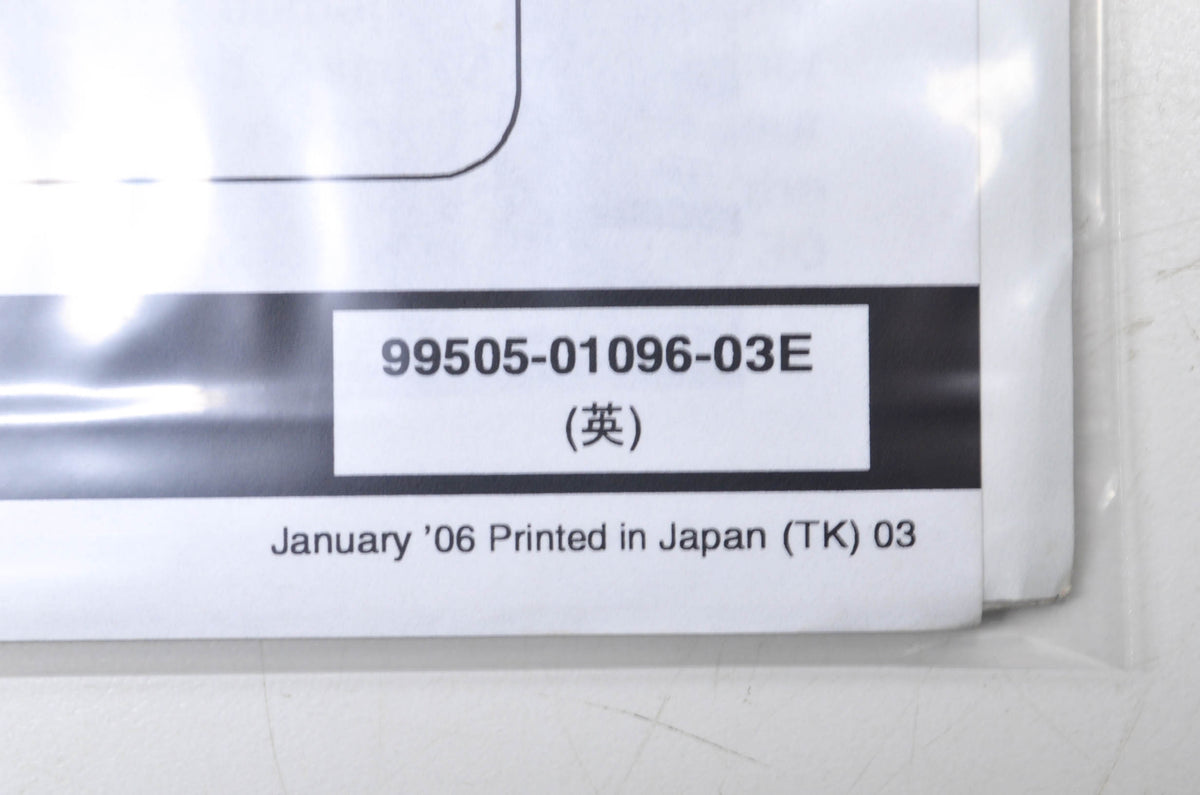 OEM Suzuki 99505-01096-03E VZR1800K6 Assembly & Pre-Delivery Service Guide w/ Su