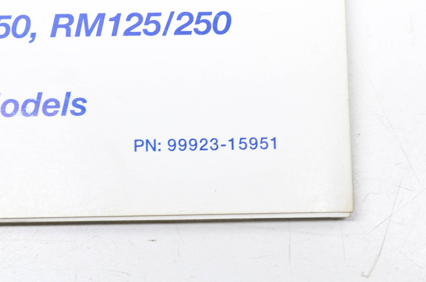 OEM Suzuki 99923-15951 1995 Model Technical Update Seminar Manual