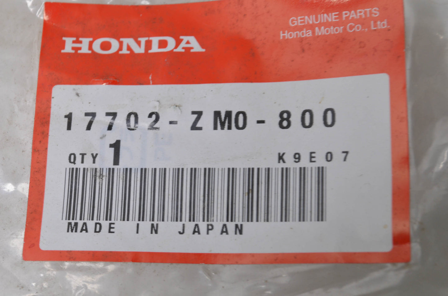 OEM Honda 17702-ZM0-800 Fuel Tube NOS