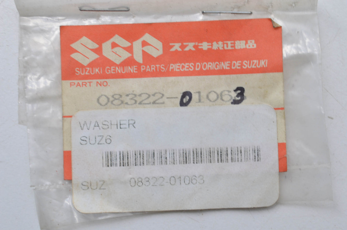 OEM Suzuki 08322-01063 Washer Qty 2 NOS