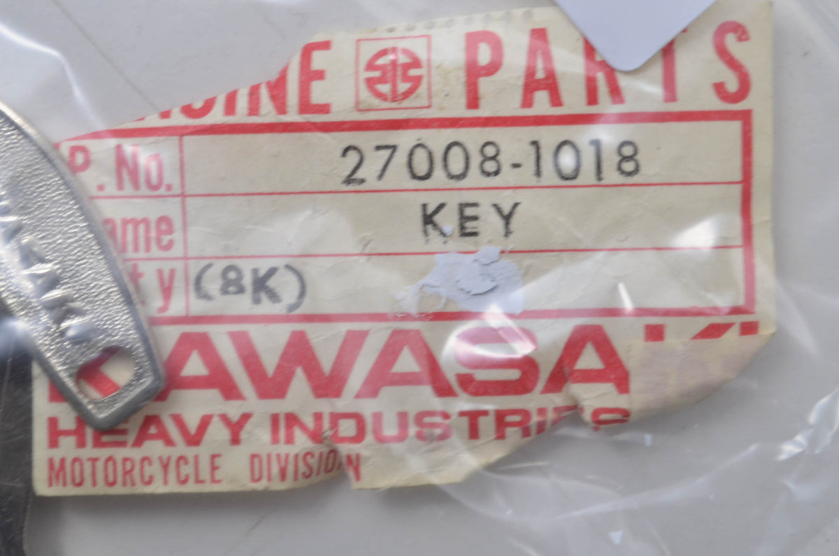 OEM Kawasaki 27008-1018 Blank Key NOS