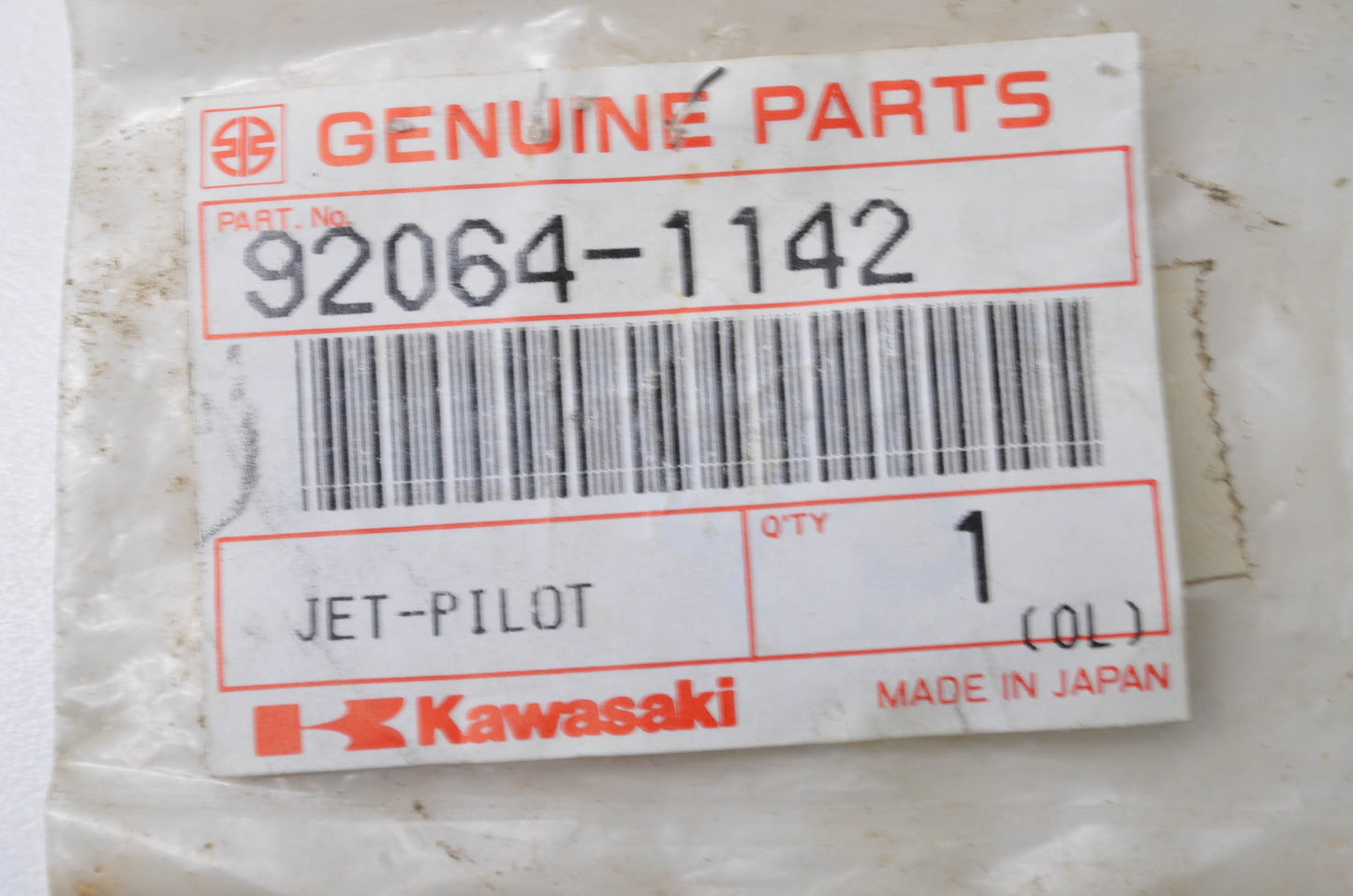 OEM Kawasaki 92064-1142 Pilot Jet NOS