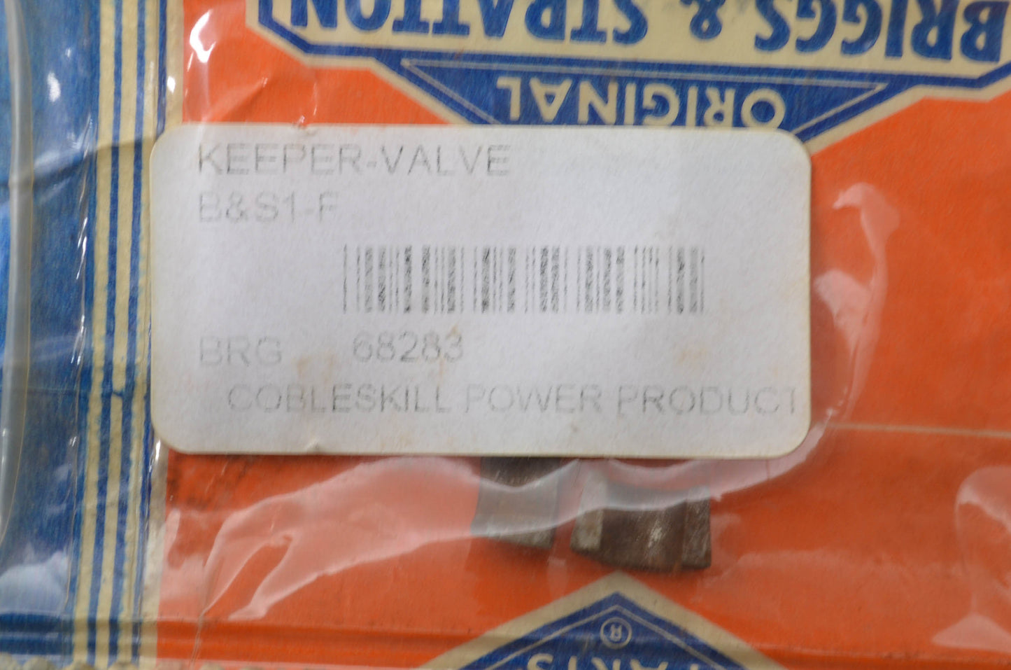 Keeper Valve Qty 2 NOS