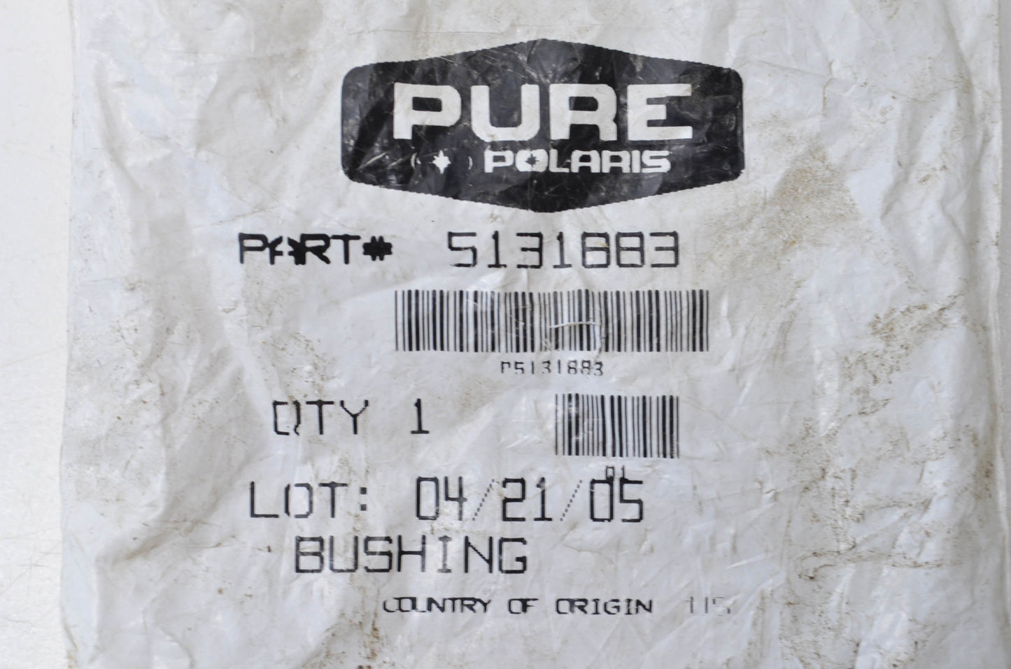 OEM Polaris 5131883 Carrier Bearing Bushing NOS