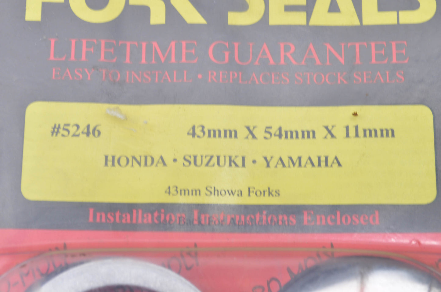 New Leak Proof 43mx54mmx11mmPro Moly Fork Seals Kit NOS