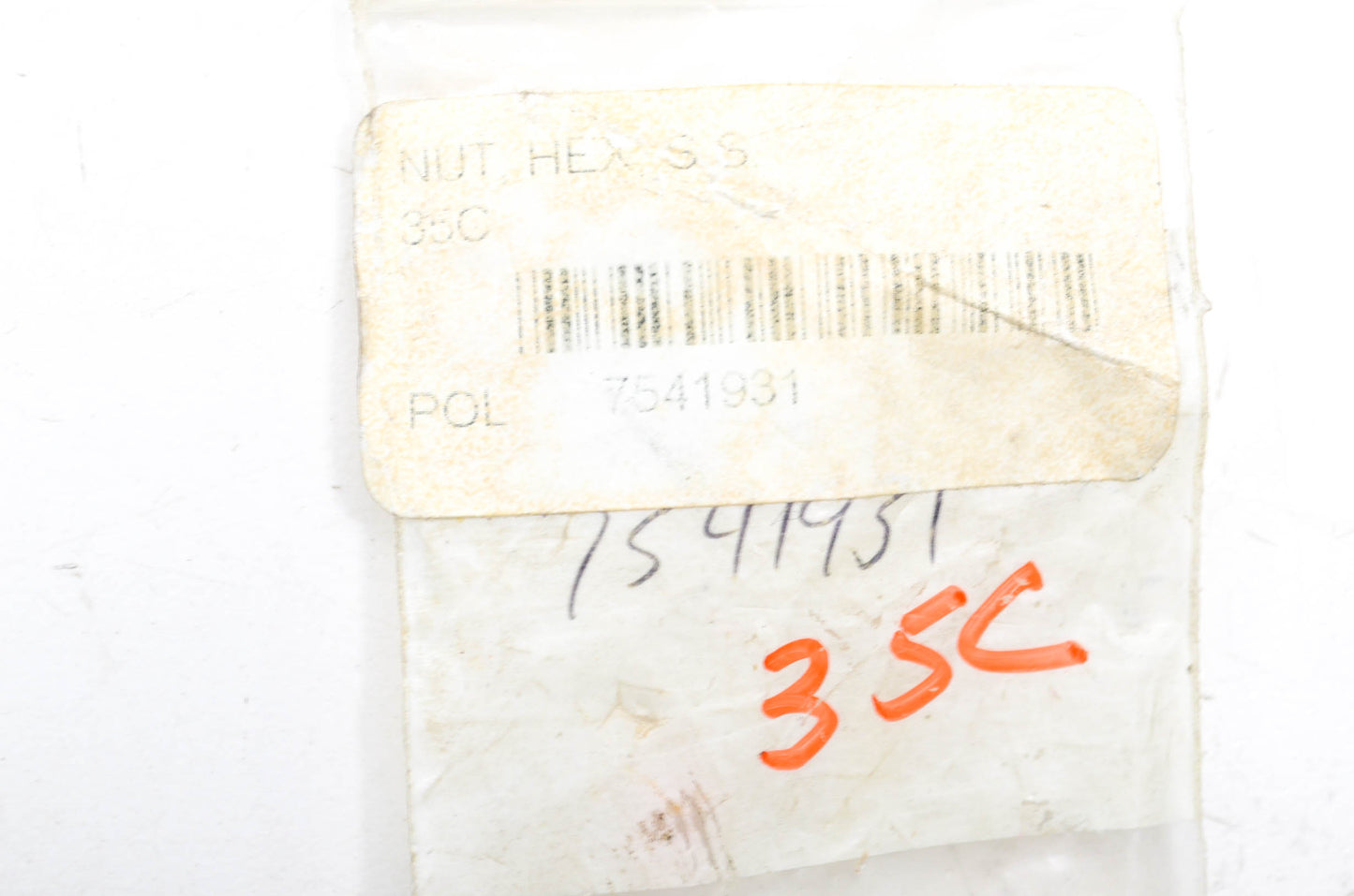 OEM Polaris 7541931 Stainless Steel Hex Nut Qty 2 NOS