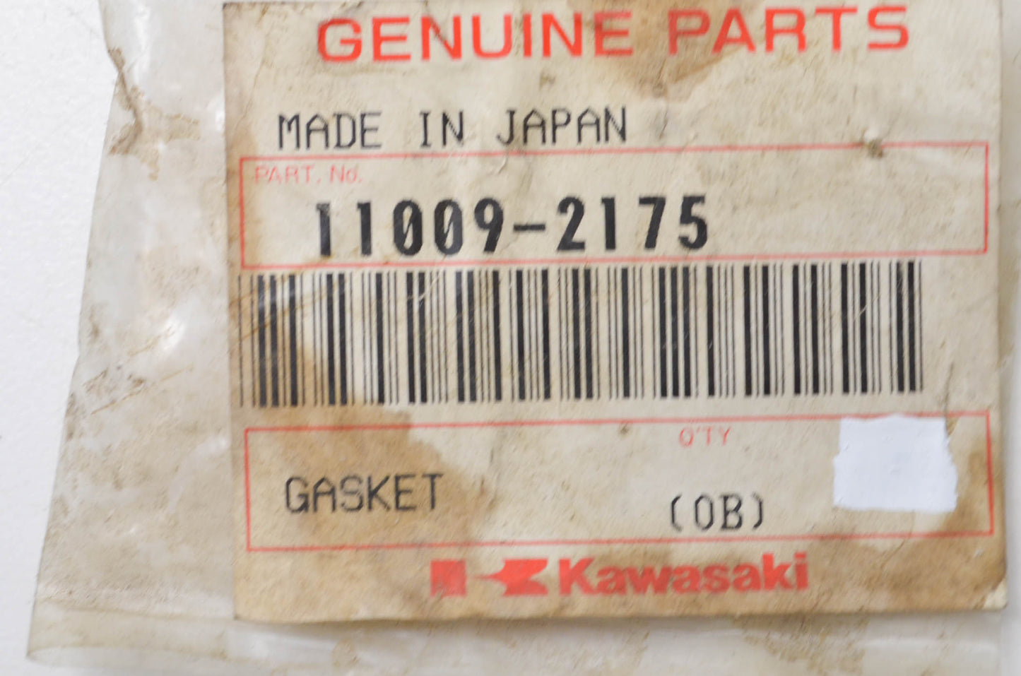 OEM Kawasaki 11009-2175 Gasket Qty 3 NOS