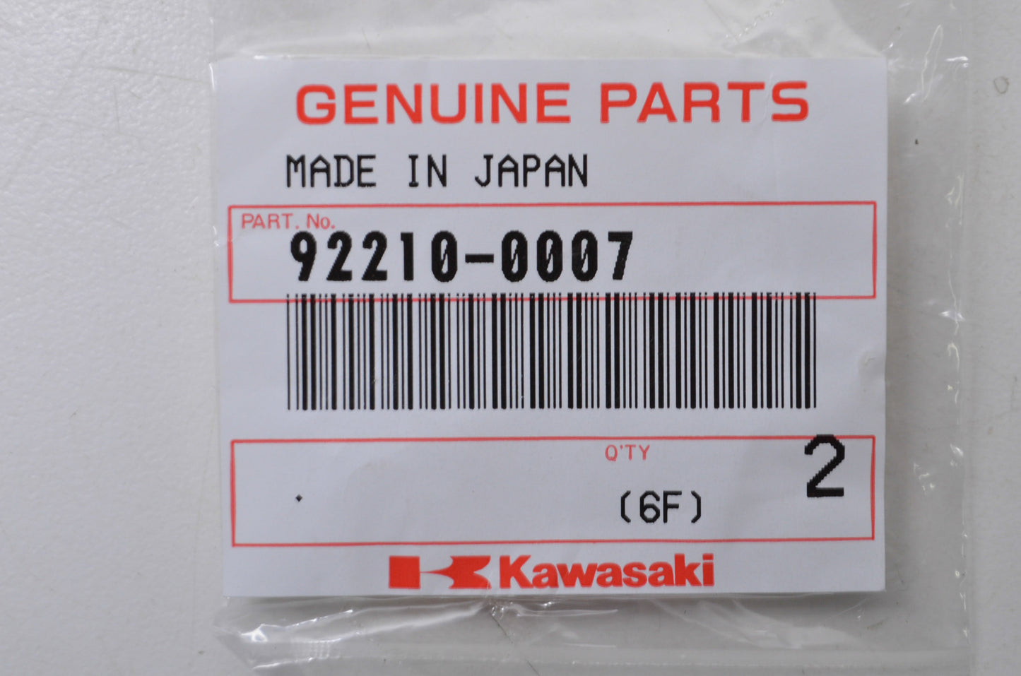 OEM Kawasaki 92210-0007 Flanged Nut 5mm Qty 2 NOS