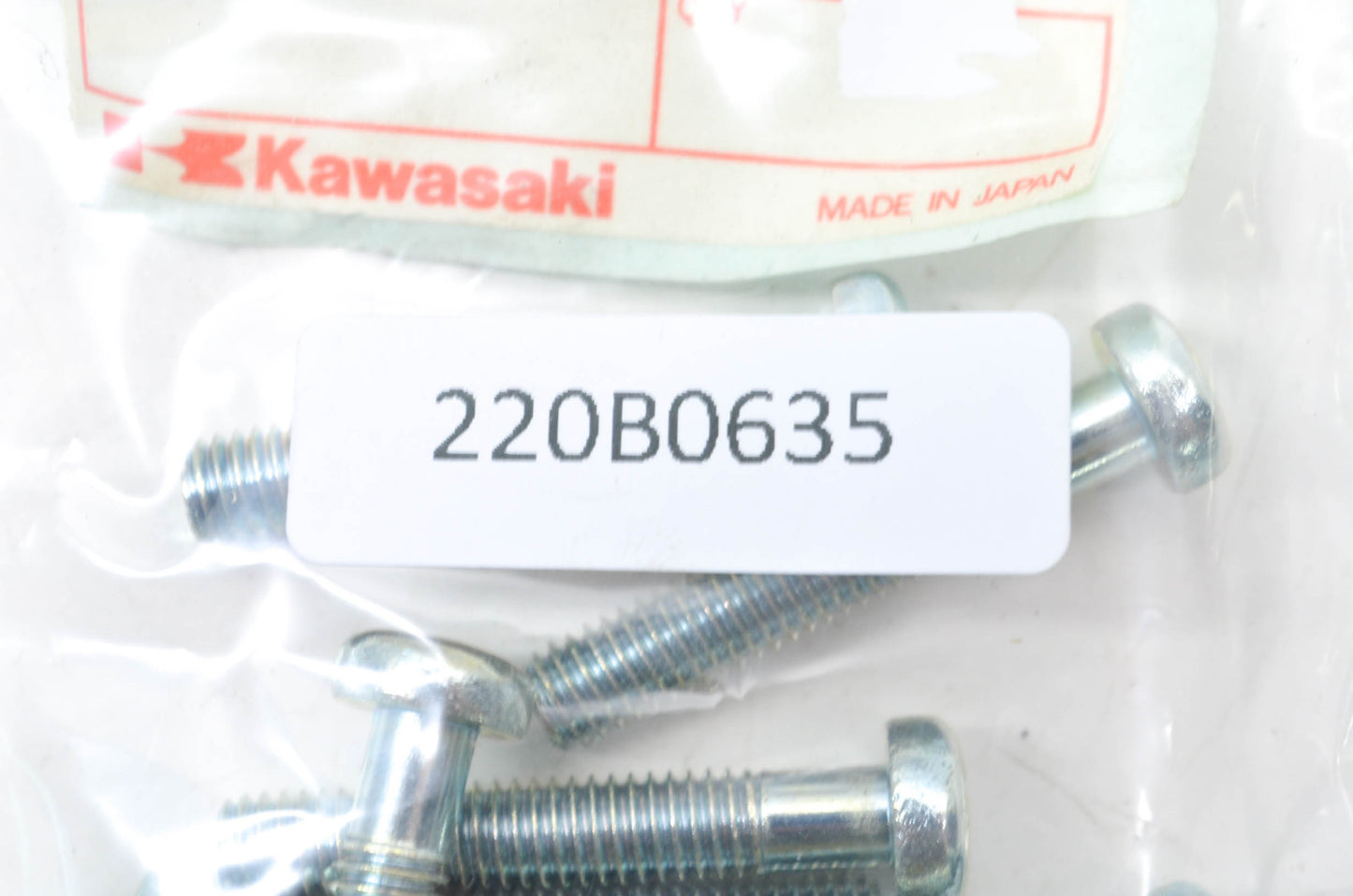 OEM Kawasaki 220B0635 Pan Cross Screw 6X35 NOS