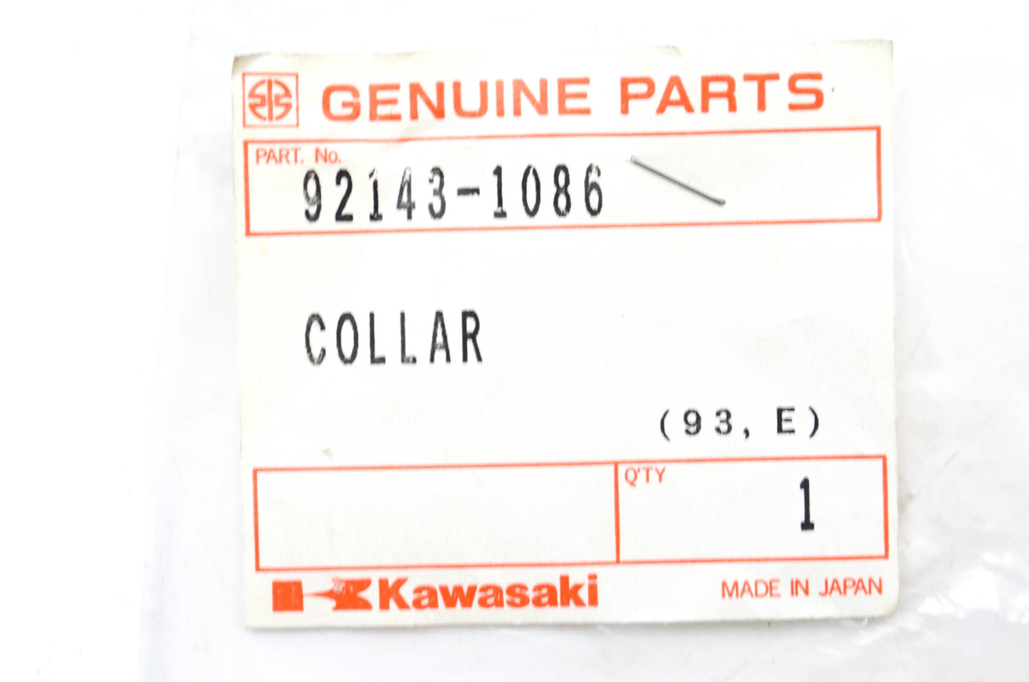 OEM Kawasaki 92143-1086 Collar NOS
