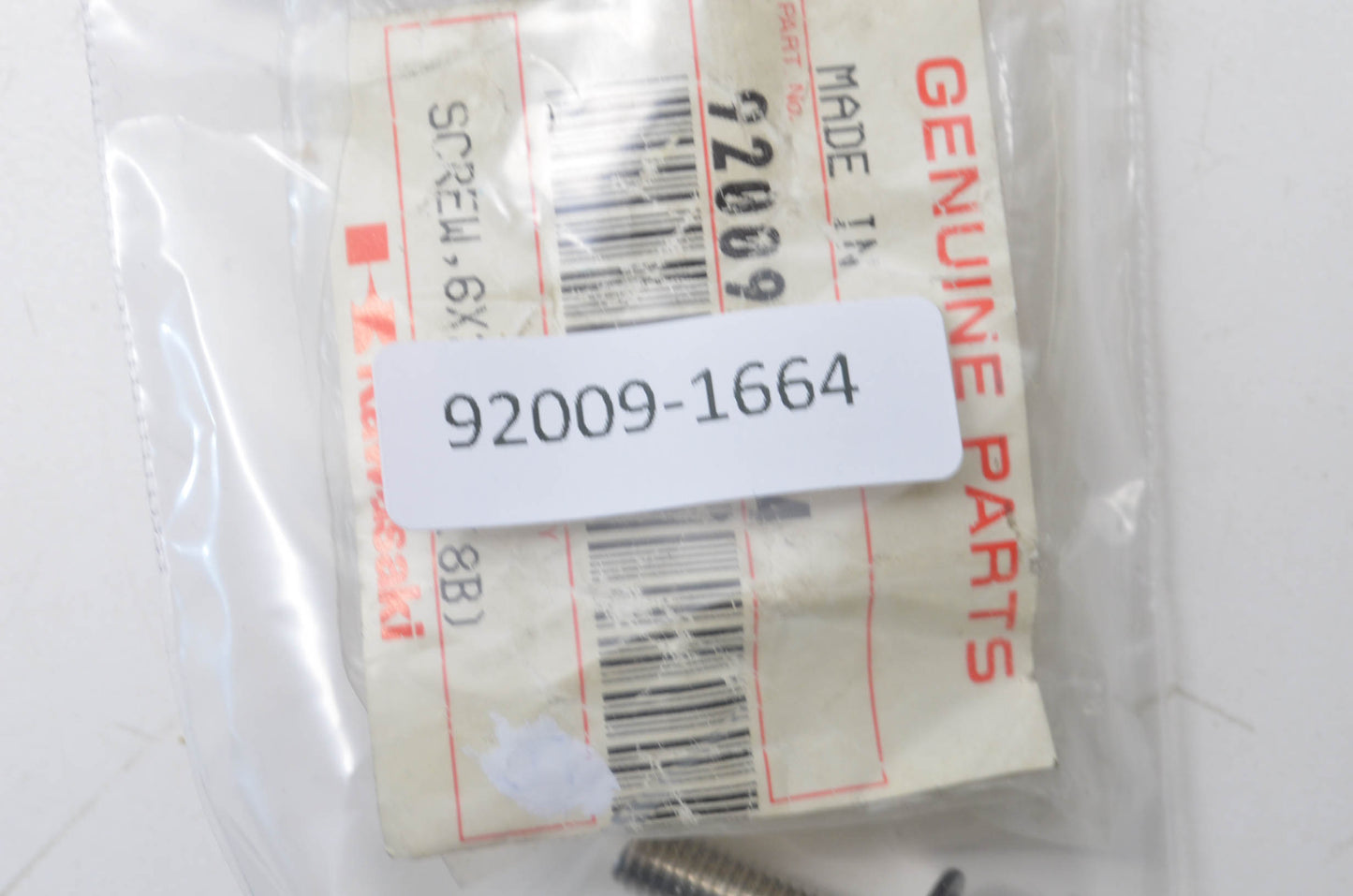 OEM Kawasaki 92009-1664 Screw NOS