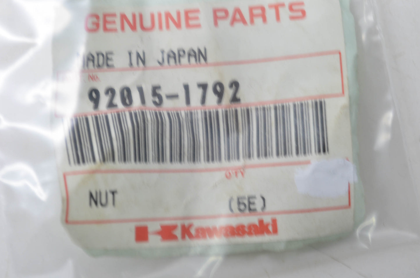 New OEM Kawasaki Pop Nut 6mm NOS