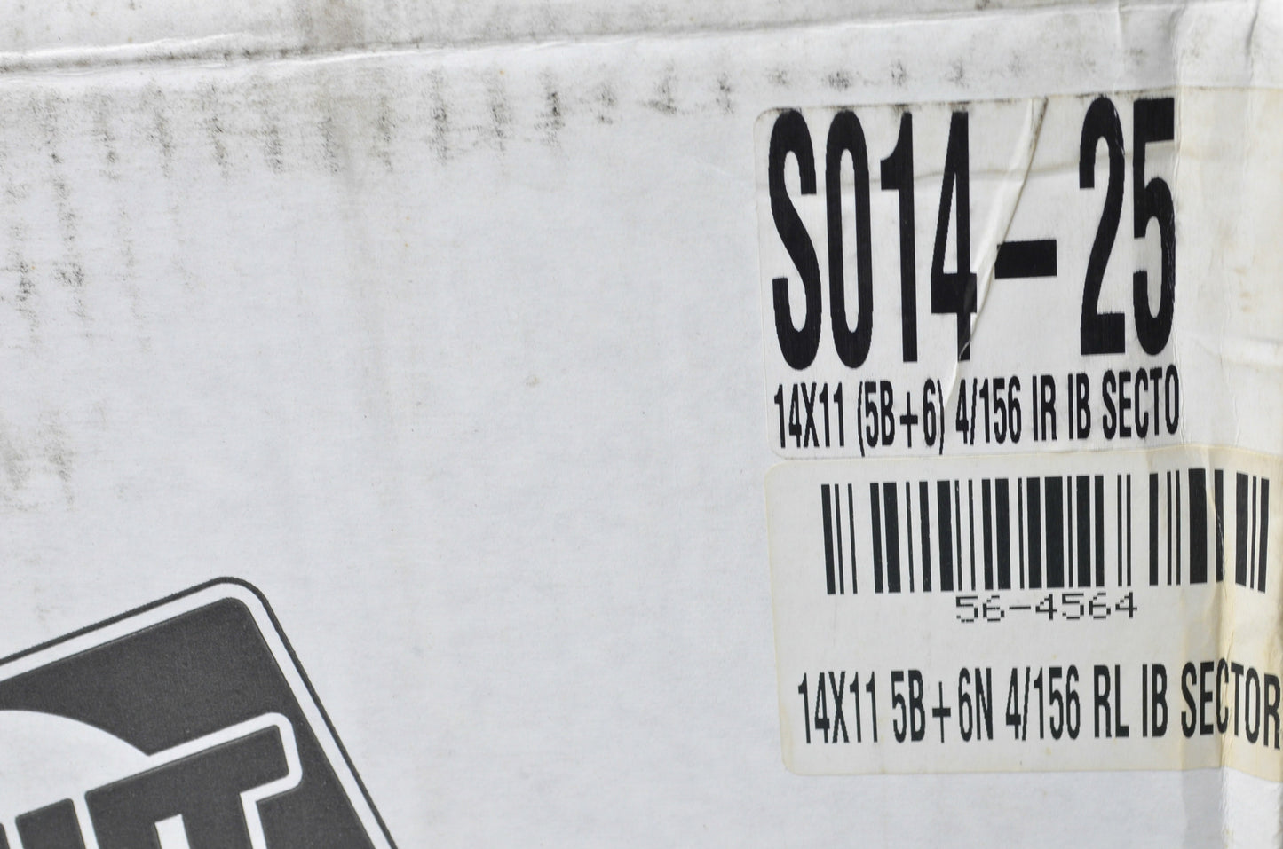 DWT 564564, S014-25 Black Sector Beadlock Utility Wheel Rim 14X11 5B+6 4/156 NOS