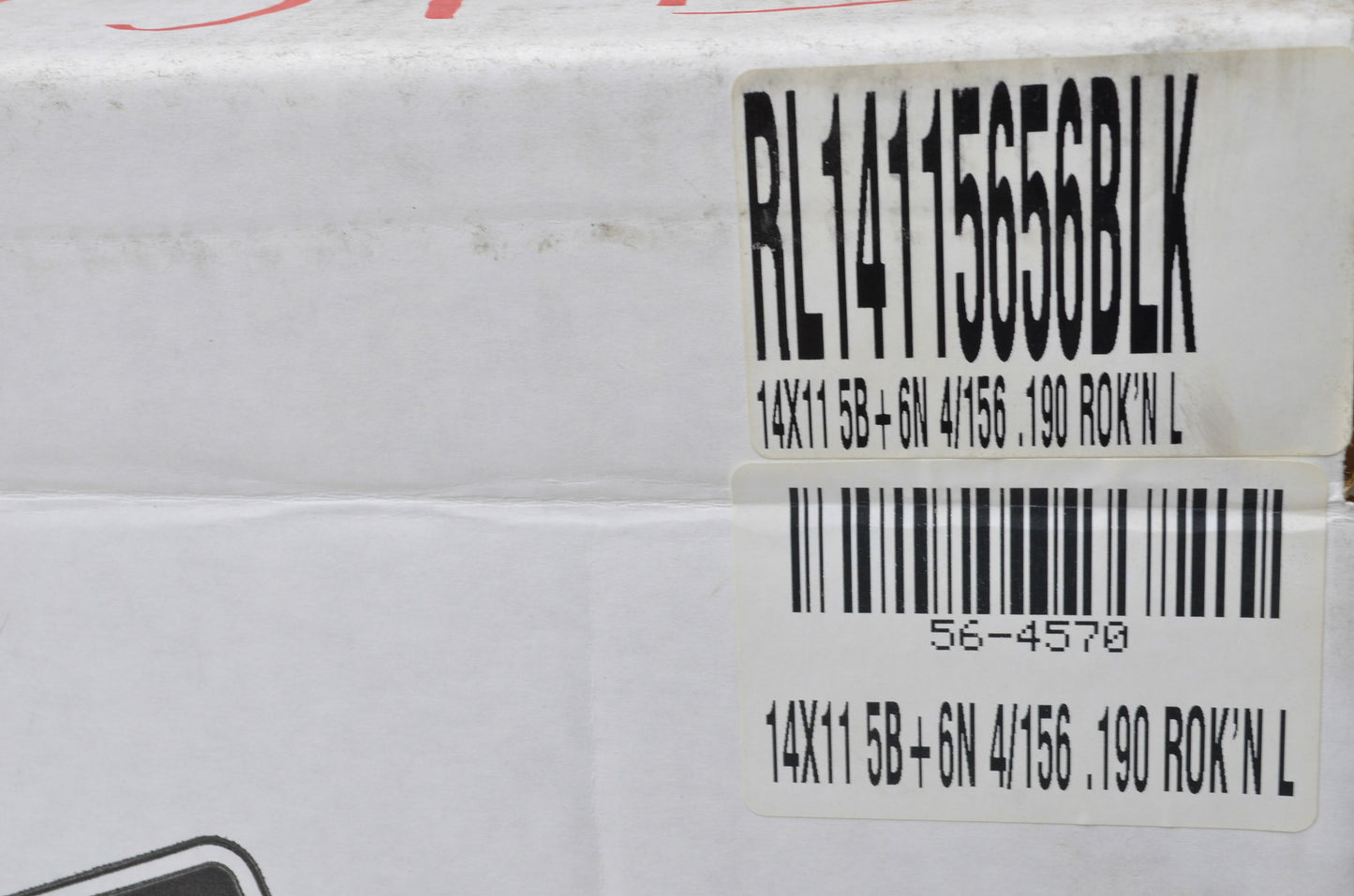 New DWT Black Rok'N Lock Beadlock Utility Wheel Rim 14X11 5+6 4/156 NOS