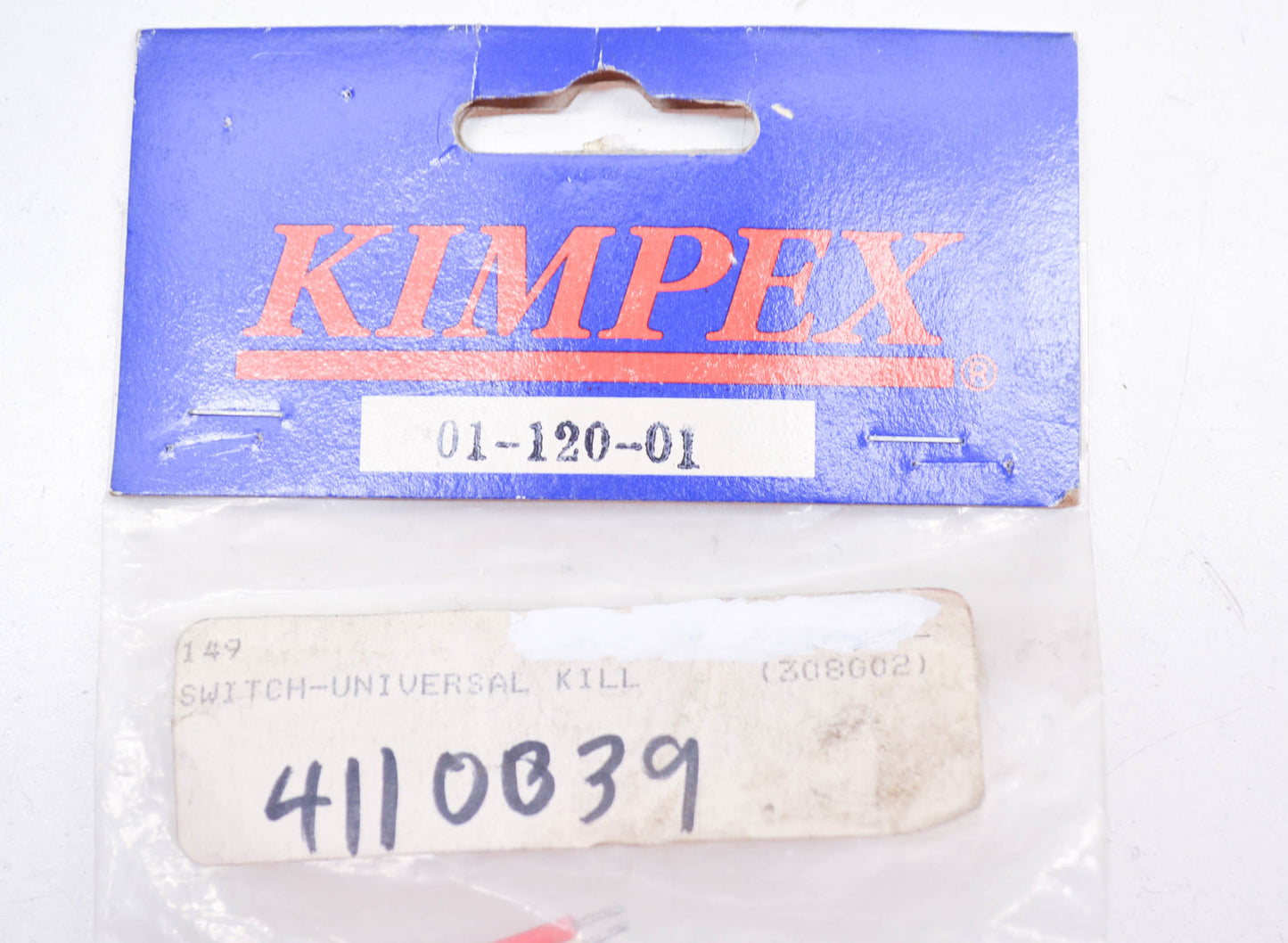 Kimpex 4110039, 01-120-01 Kill Switch NOS