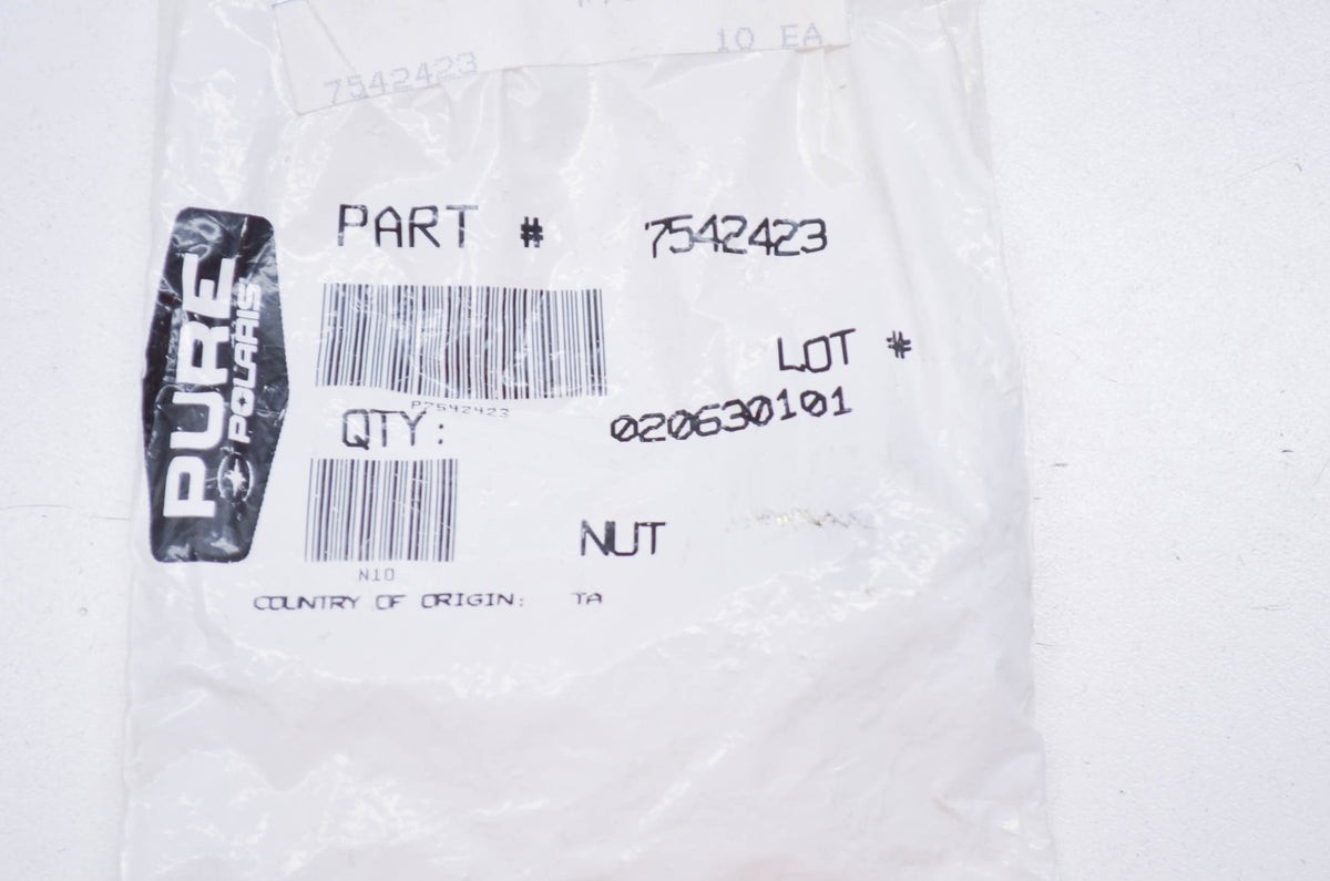 OEM Polaris 7542423 Flange Nut NOS