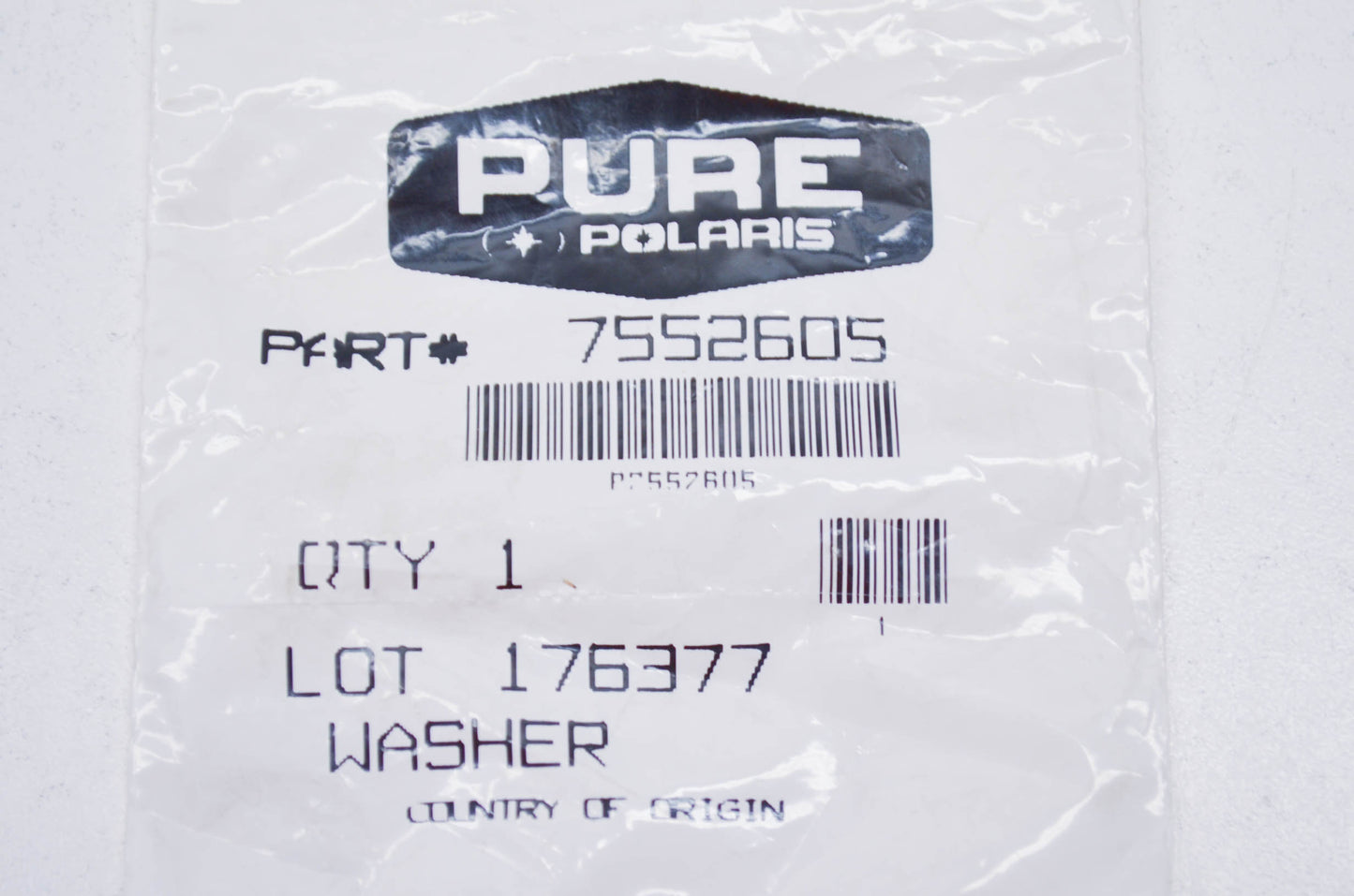 OEM Polaris 7552605 Washer NOS