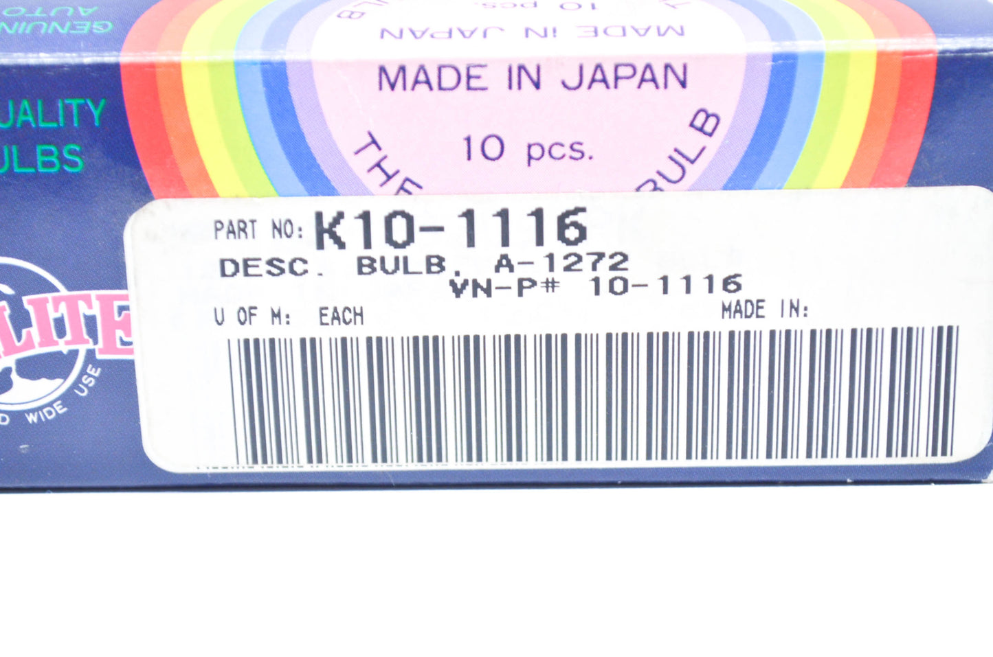 Acelite K10-1116, 10-1116, 282097 Replacement Bulb Qty 10 NOS