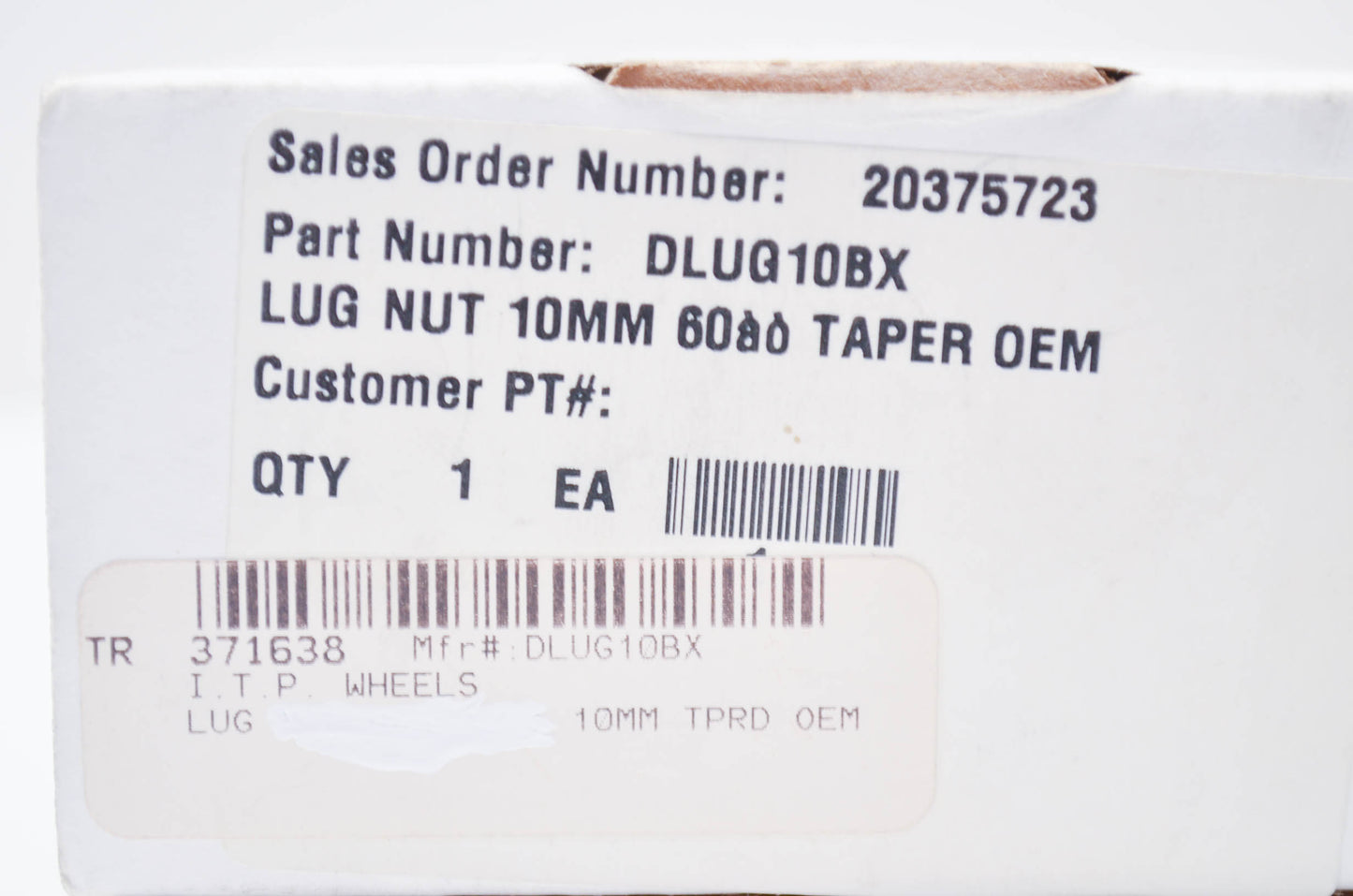 10mm Tapered Lug Nut Qty 16 NOS