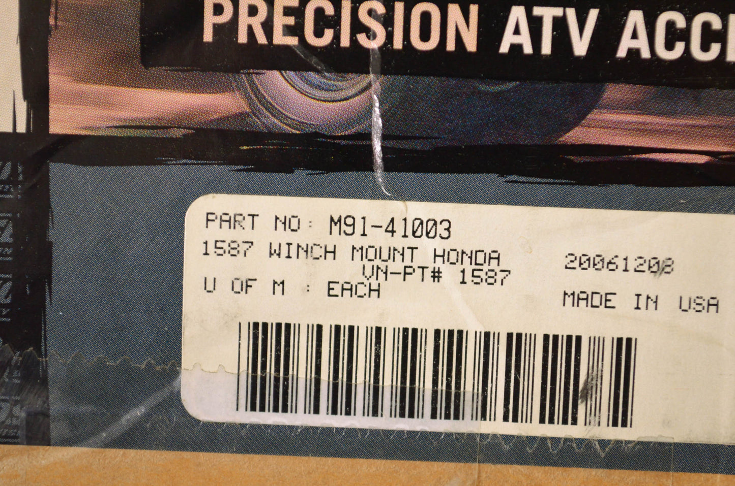 Moose Racing M91-41003 Winch Mount Kit NOS