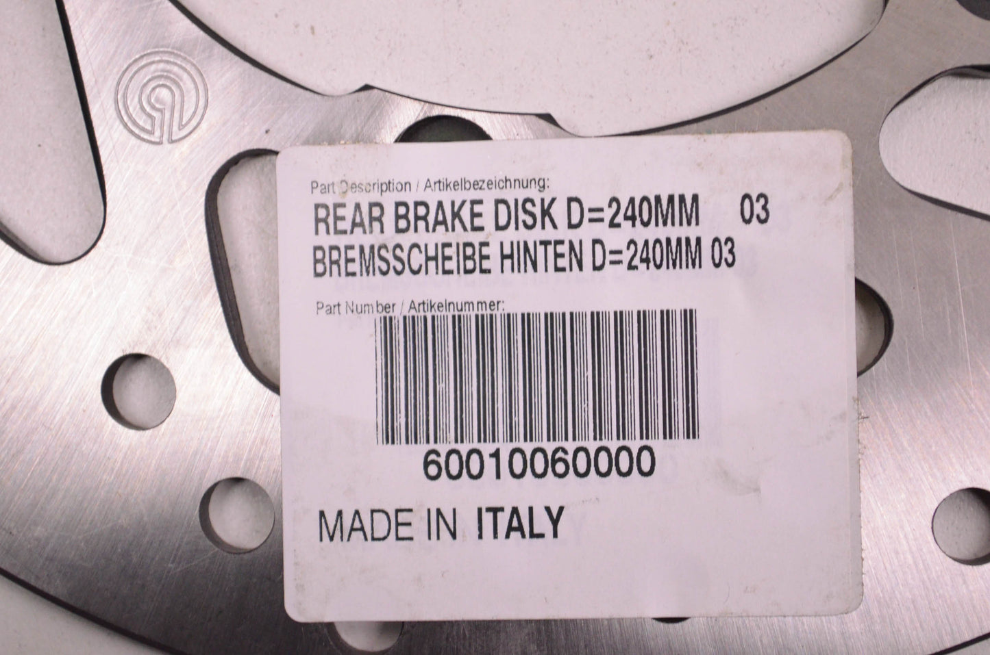 OEM KTM 60010060000 Rear Brake Disk D=240mm NOS