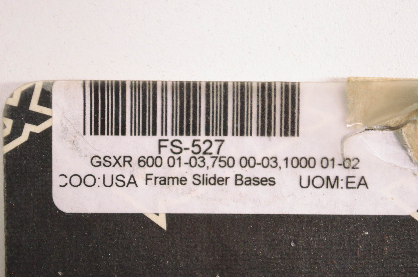Vortex Racing FS-527, 0505-0209 GSXR Frame Slider Base Kit NOS