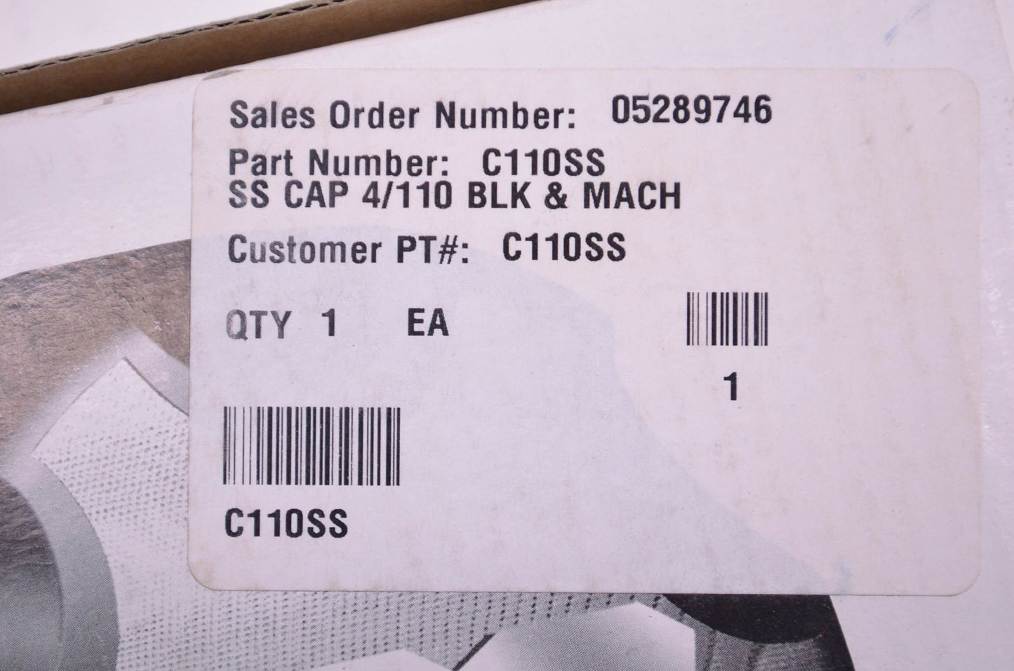 New ITP SS Wheel Center Cap 4/110 QTY 4 NOS