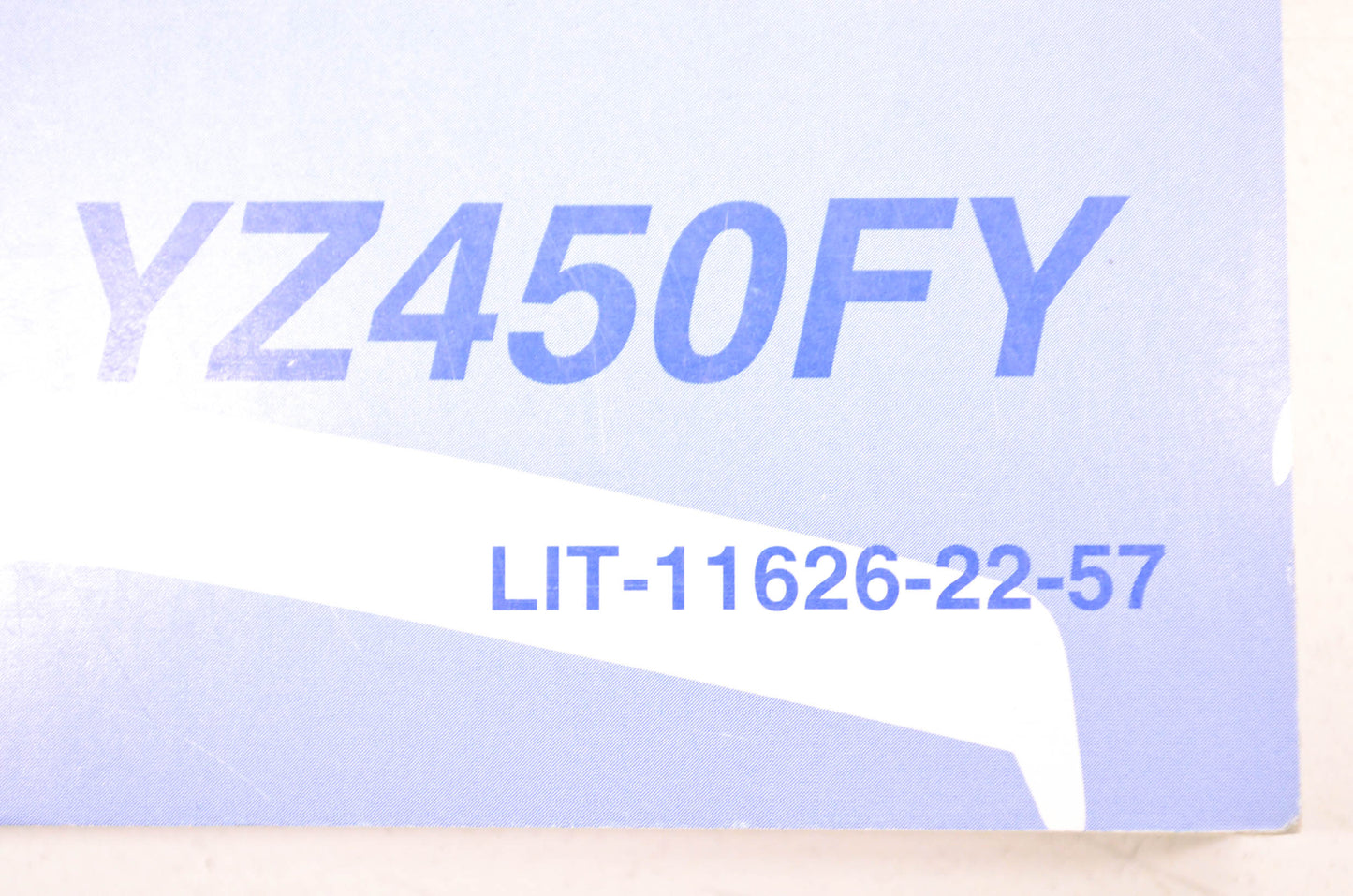 OEM Yamaha LIT-11626-22-57 Owner's Service Manual YZ450FY NOS