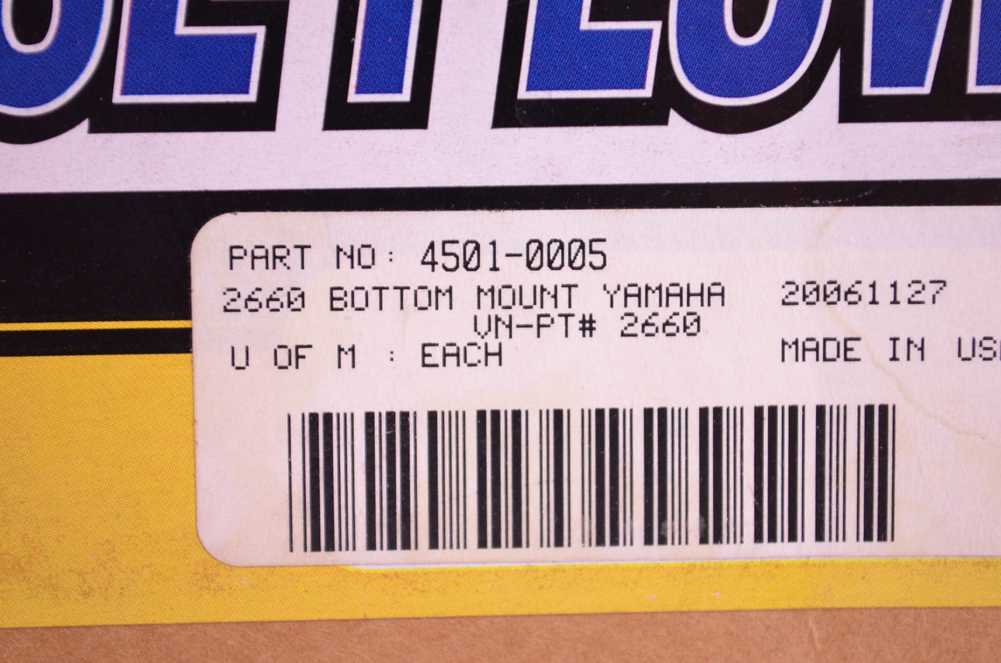 Moose Racing 4501-0005 Bottom Mount NOS