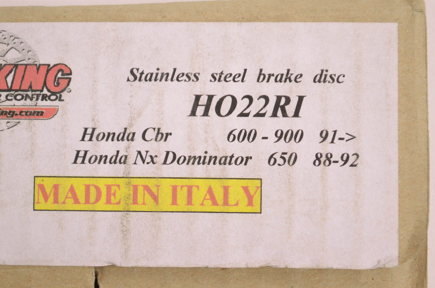 Braking H022RI 3.5mm Rear Brake Rotor NOS
