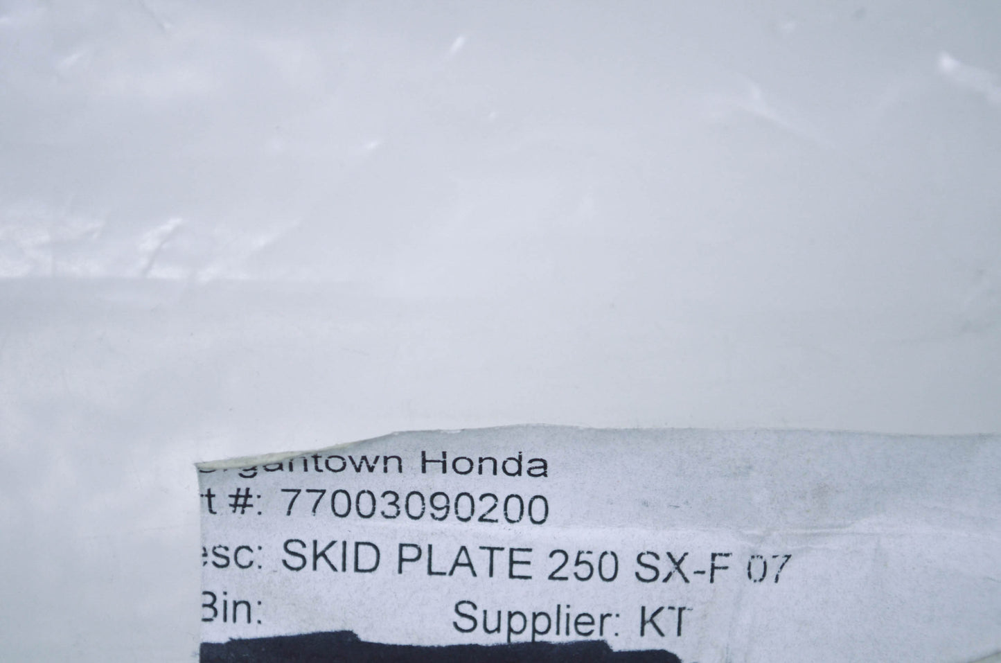 OEM KTM 77003090200 Skid Plate NOS