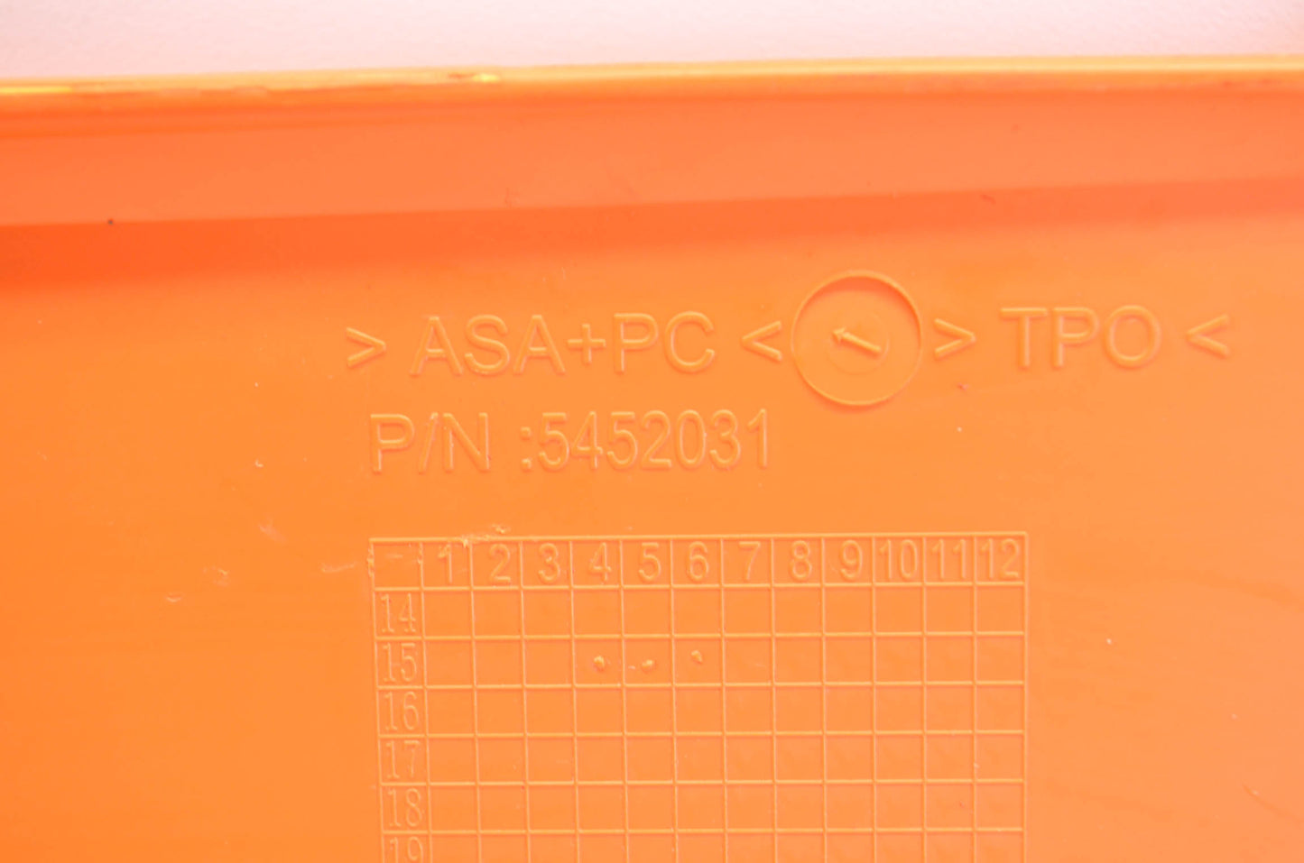 OEM Polaris 5452031 Orange Center Hood Cover NOS