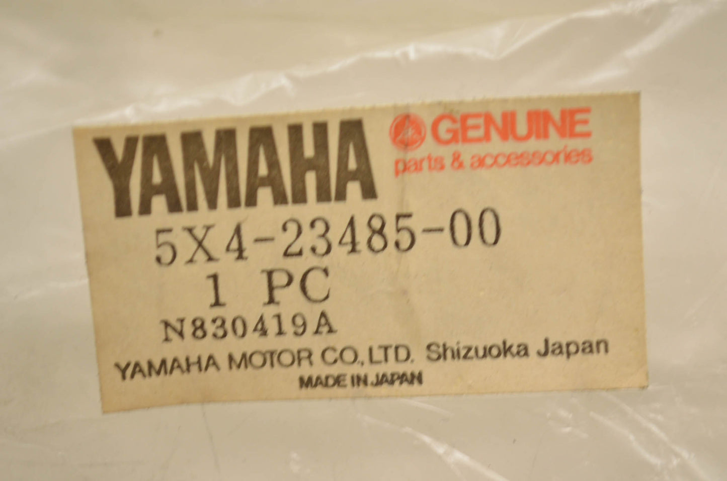 New OEM Yamaha 1982 YZ125 YZ250 Front Number Plate NOS