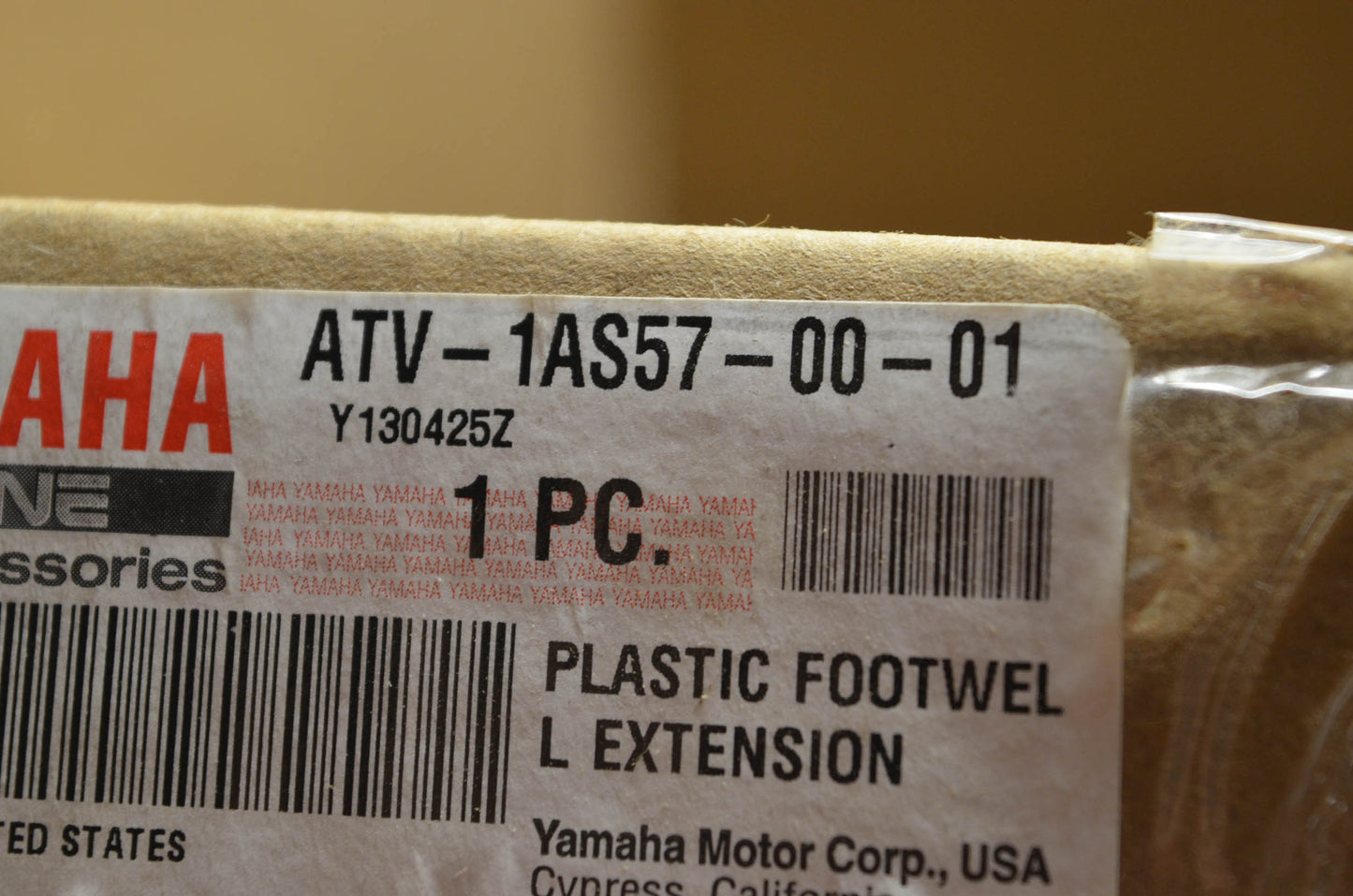 New OEM Yamaha Plastic Footwell Extension Kit NOS