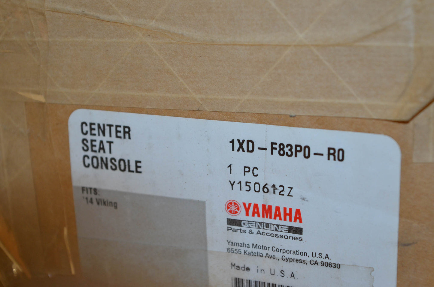 New OEM Yamaha 2014 Viking 700 Center Seat Console NOS