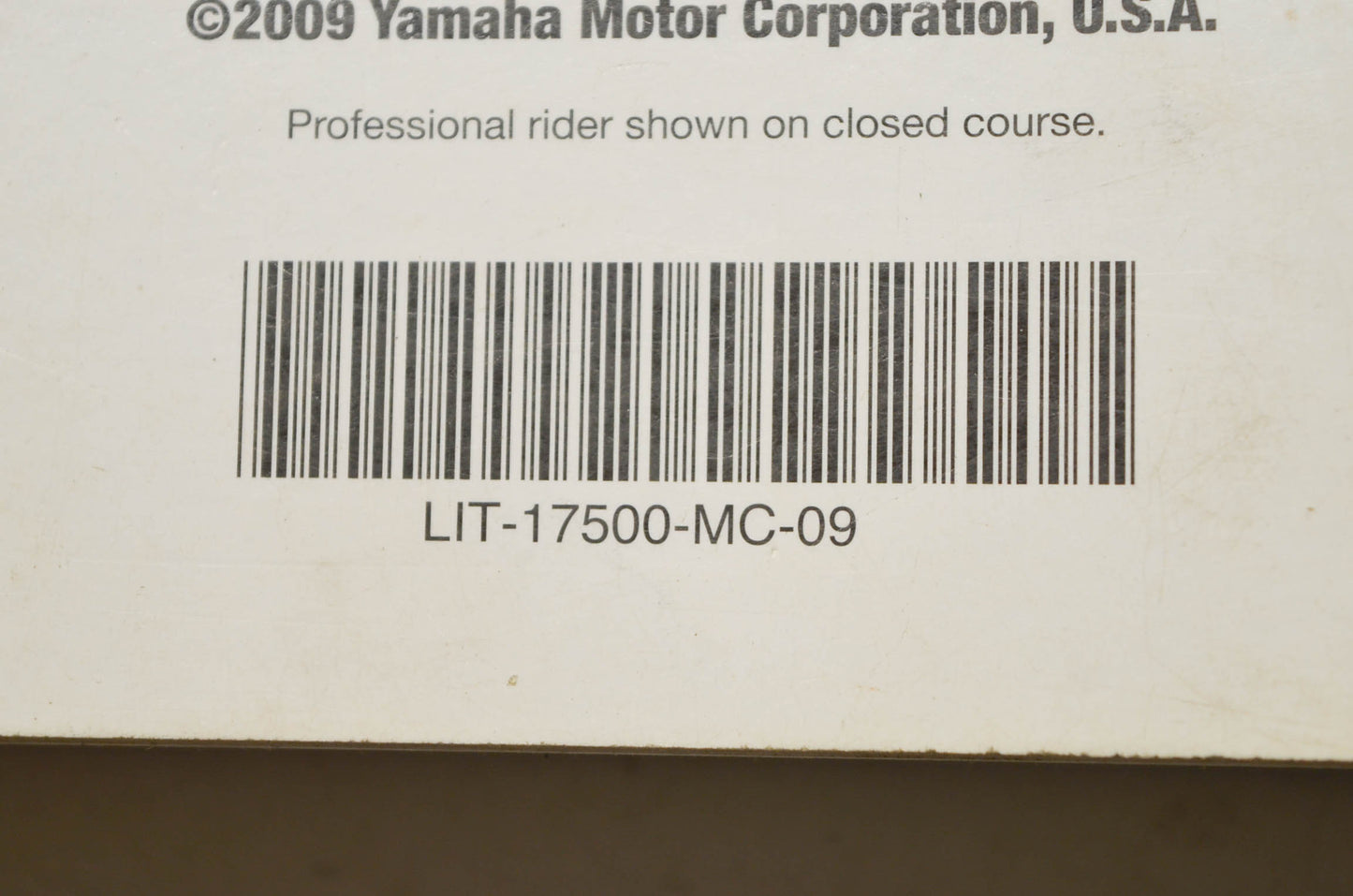 OEM Yamaha LIT-17500-MC-09 Technical Update 09 Motorcycle/Scooter