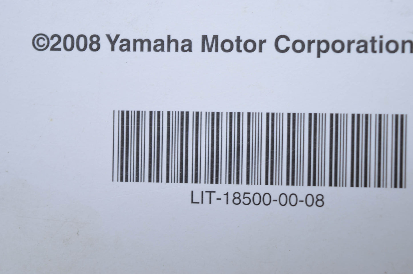 OEM Yamaha LIT-18500-00-08 Technical Update Manual '08 Boat Wave Runner