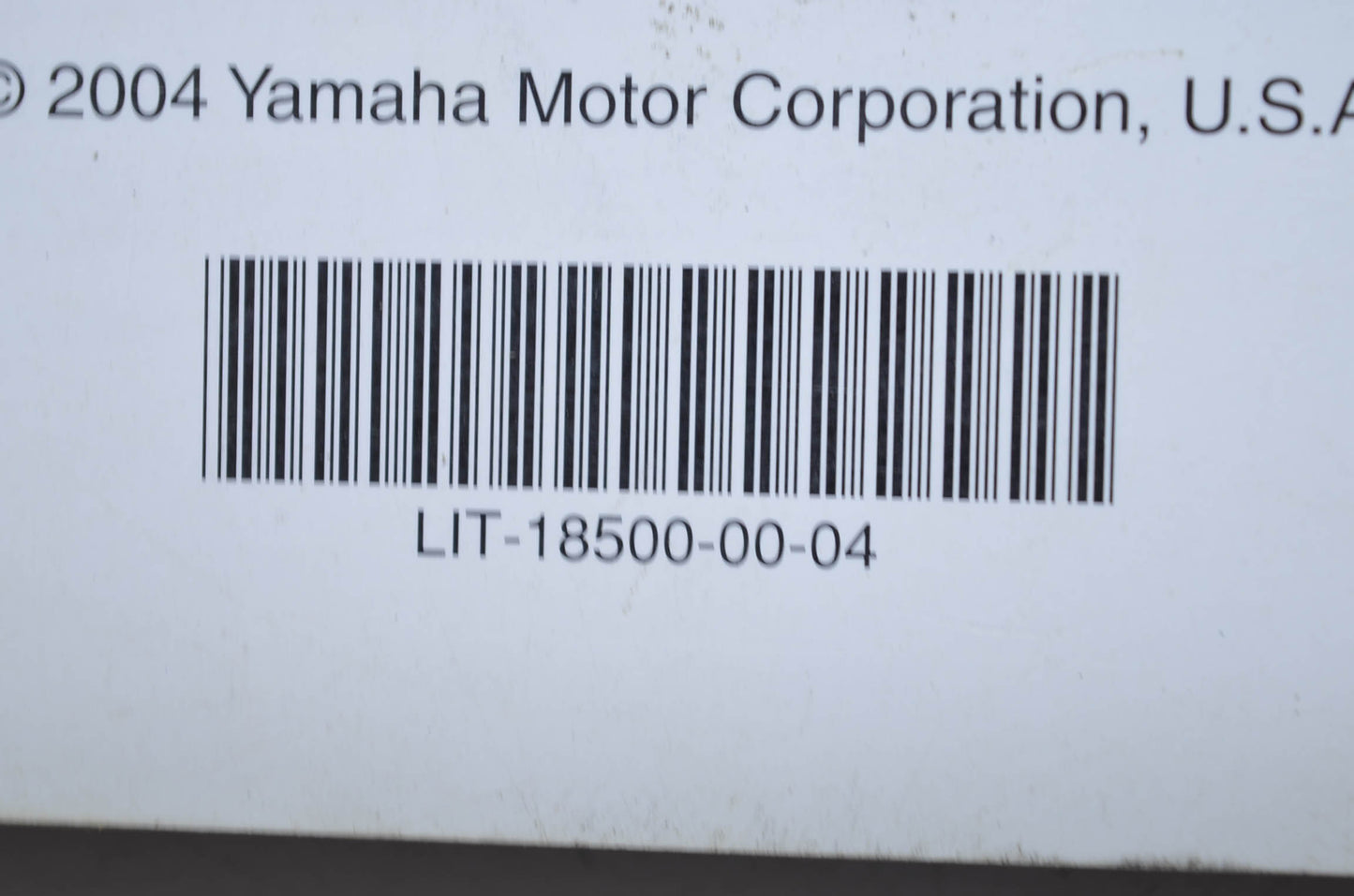 OEM Yamaha LIT-18500-00-04 Technical Update 2004 Watercraft