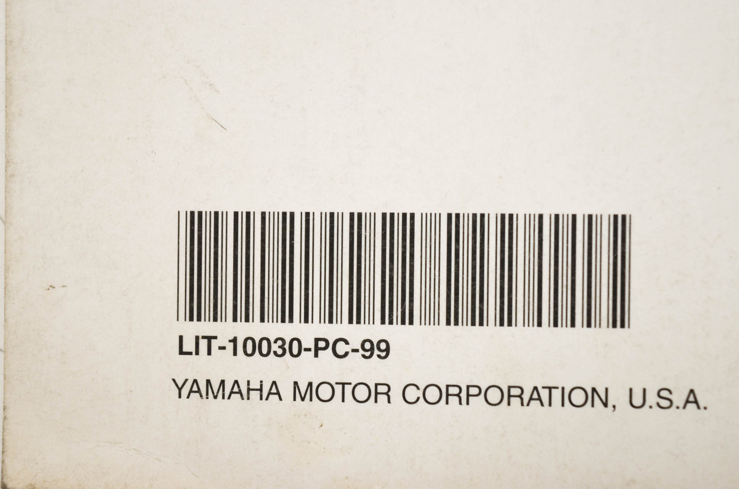 OEM Yamaha LIT-10030-PC-99 Paint Chart Reference Guide